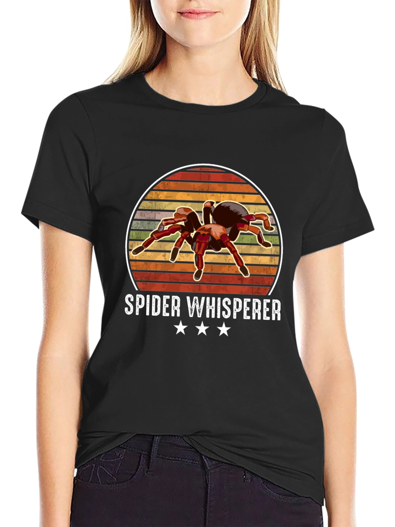 Black Spider Whisperer Graphic Tee view 2