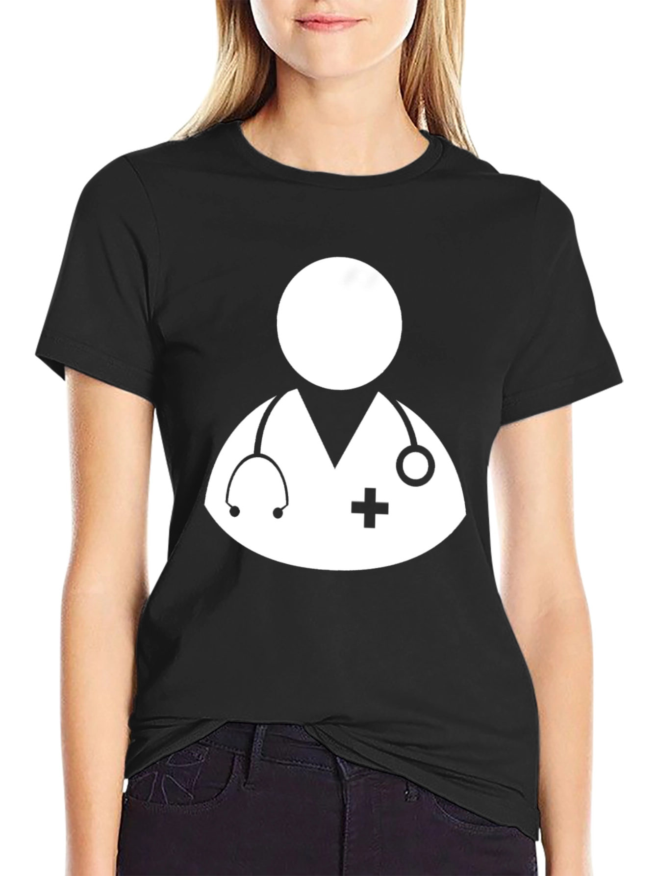 Black Doctor Graphic Tee - Comfortable Cotton Blend T-Shirt view 2