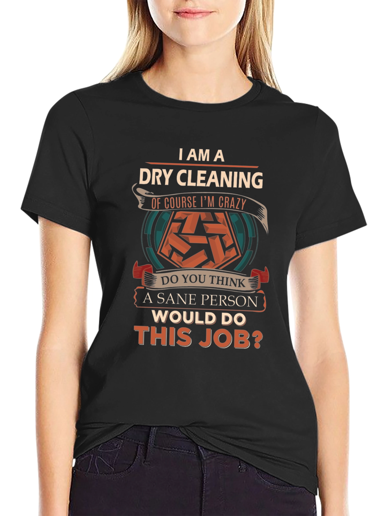 Black Dry Cleaning Crazy T-Shirt view 2