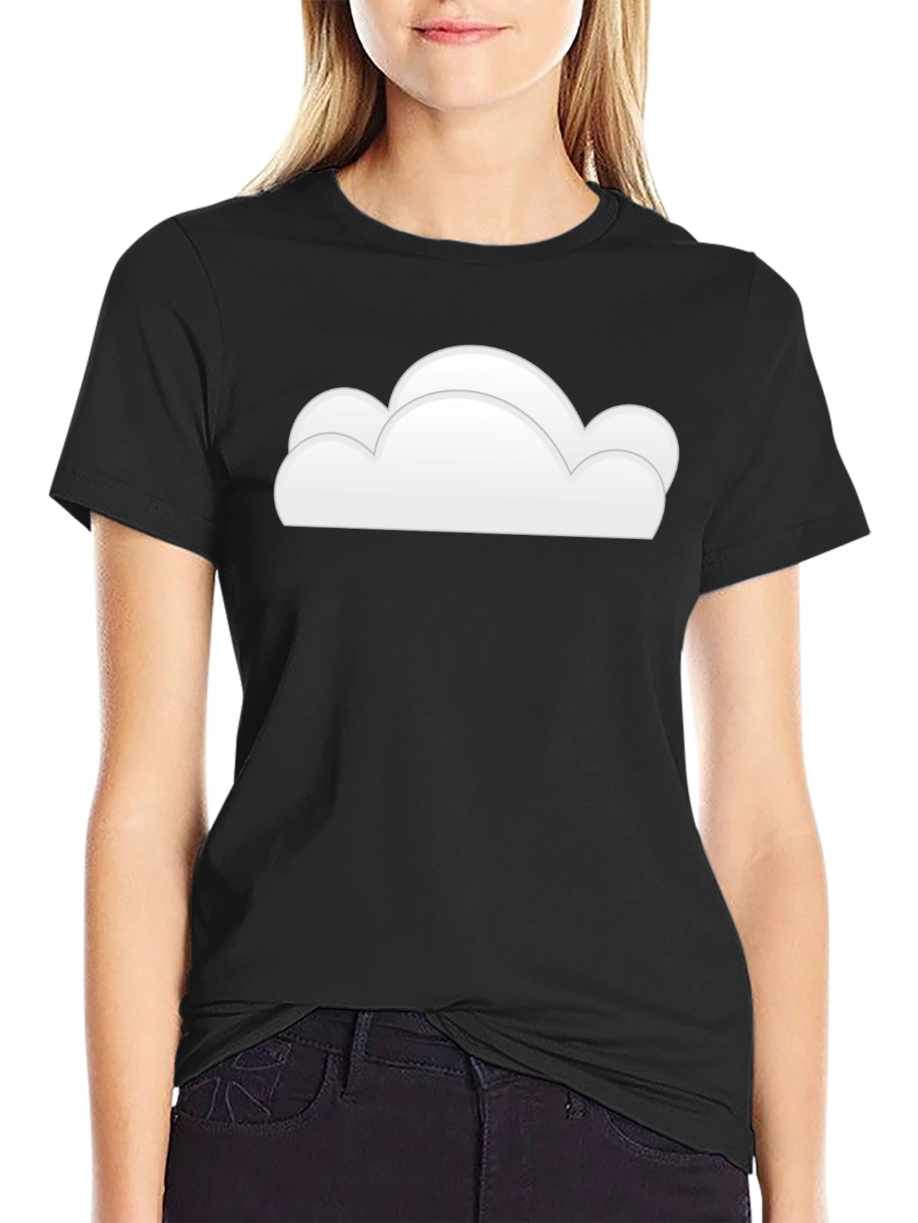 Black Cloud Graphic Black T-Shirt view 2