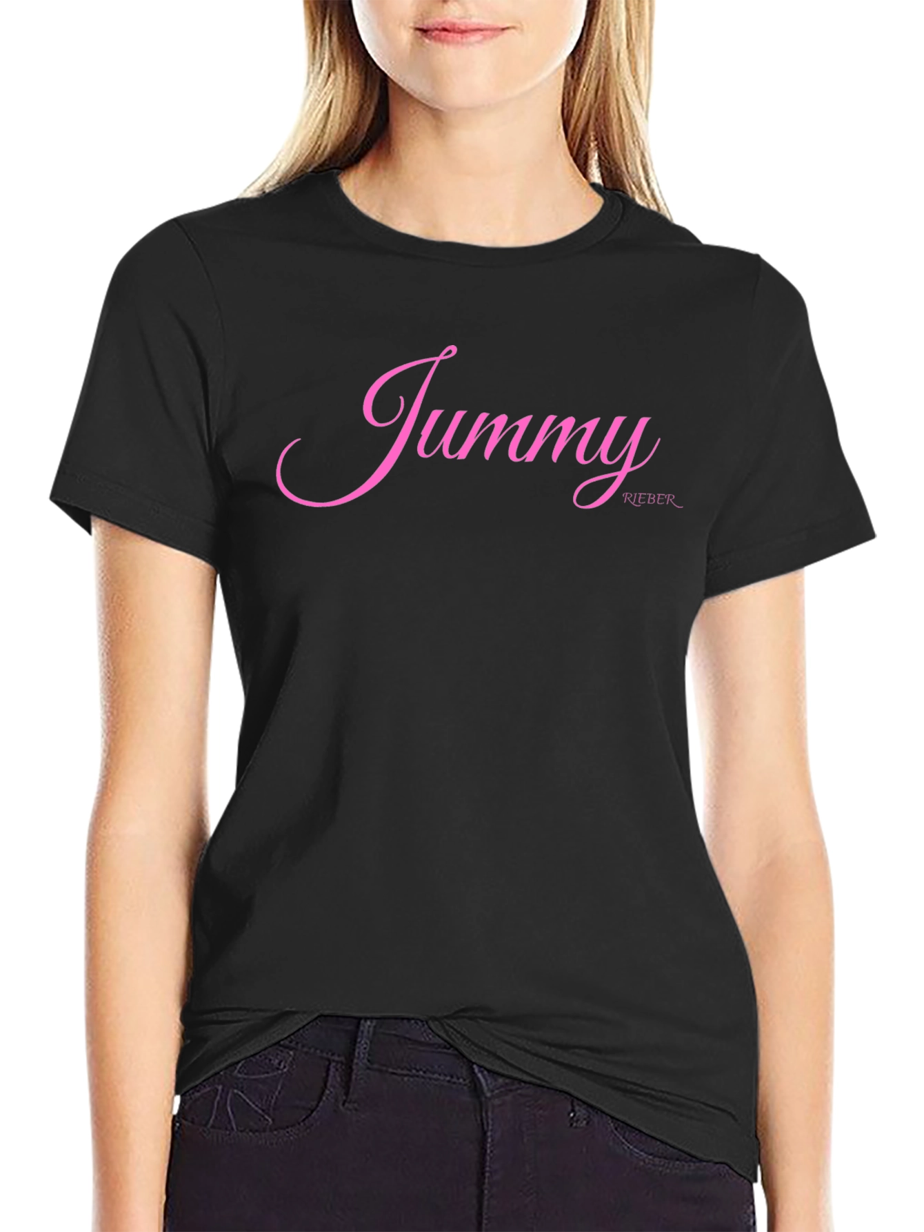 Black Jummy Bieber Black T-Shirt view 2