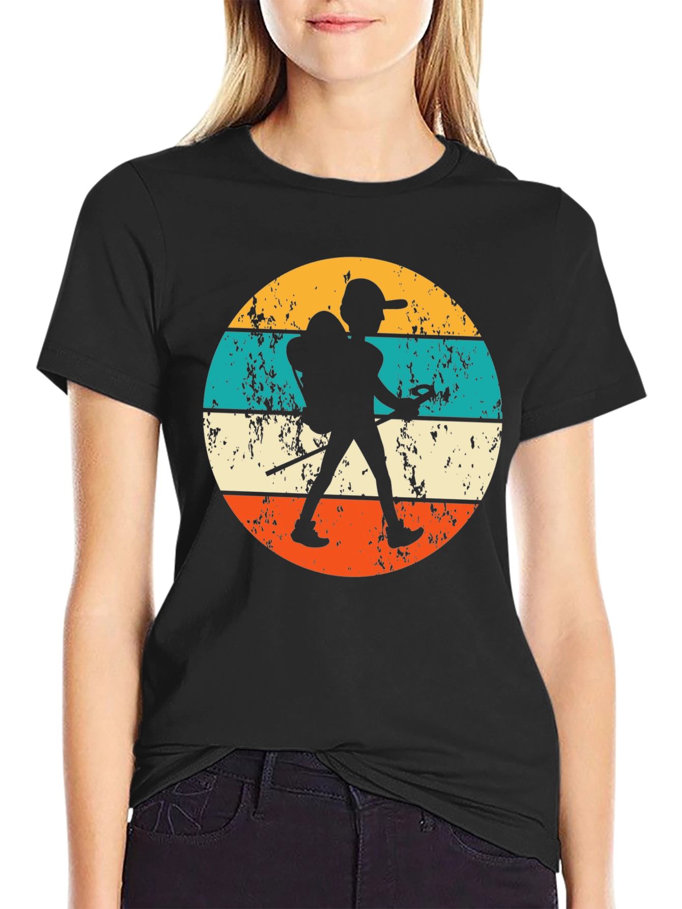 Black Vintage Hiker Graphic Tee - Adventure Time! view 2