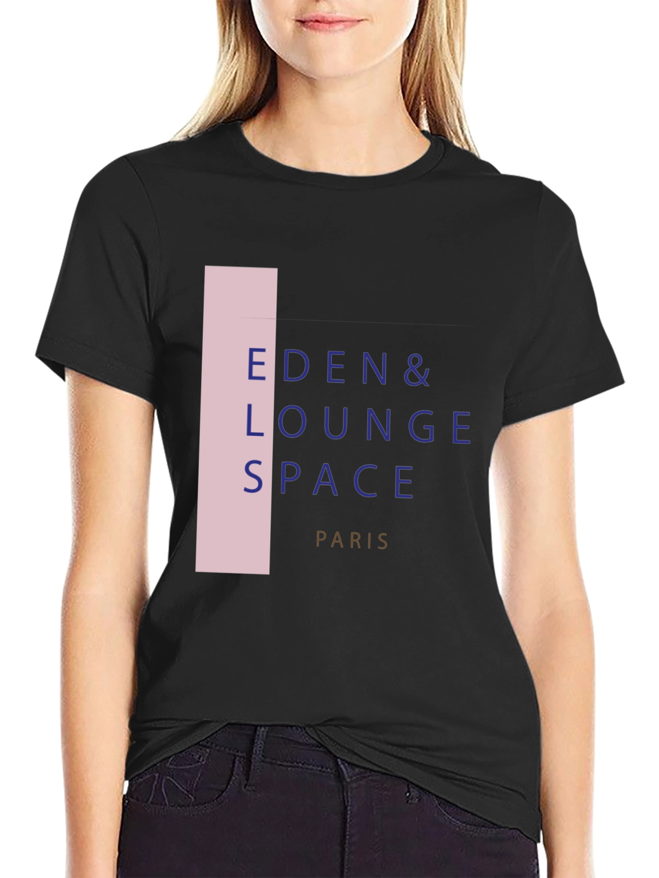 Black Eden Lounge Space Paris Graphic Tee view 2