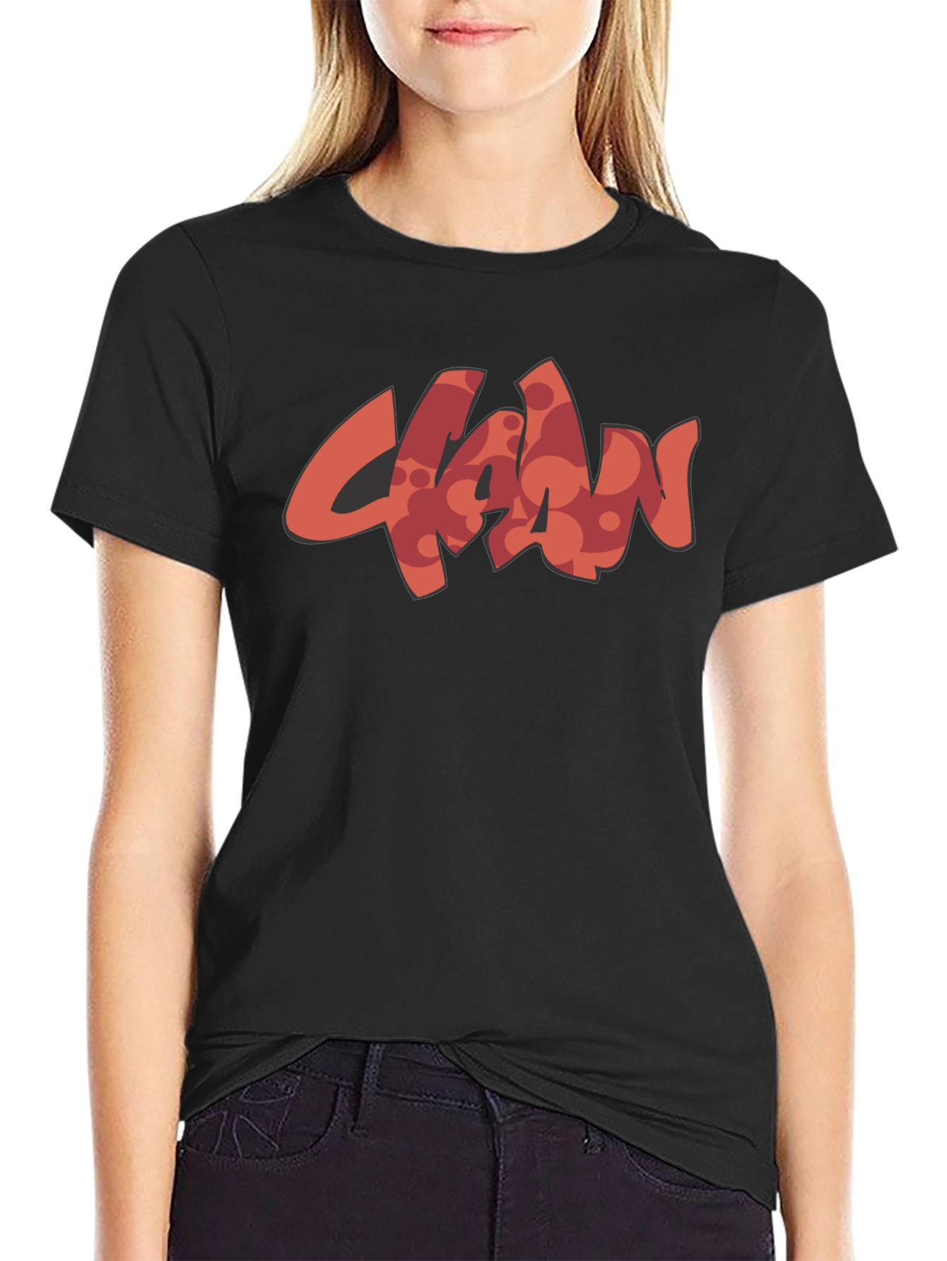 Black Stylish Black T-Shirt with Unique Graphic Design view 2