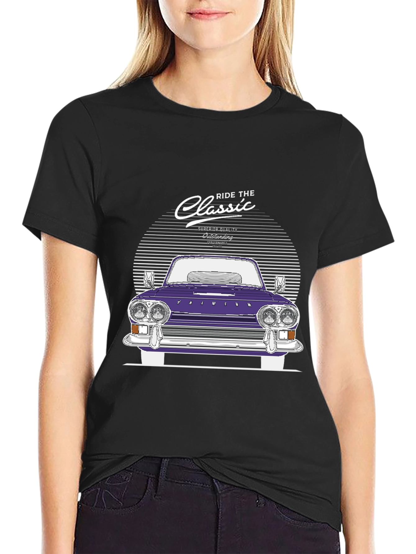 Black Ride the Classic T-Shirt - Superior Quality view 2