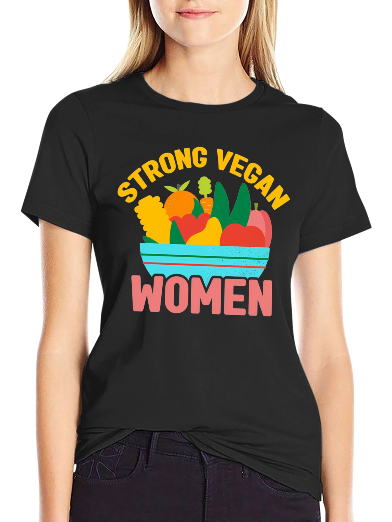 Strong Vegan Women Graphic Tee - 2