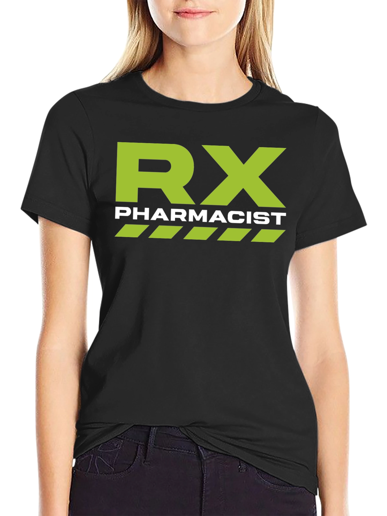 Black RX Pharmacist T-Shirt - Black view 2