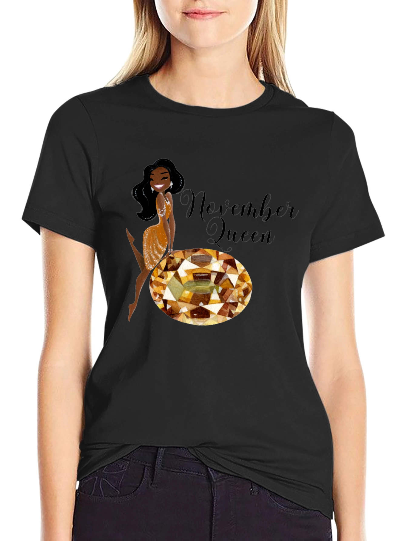 Black November Queen Graphic Tee view 2