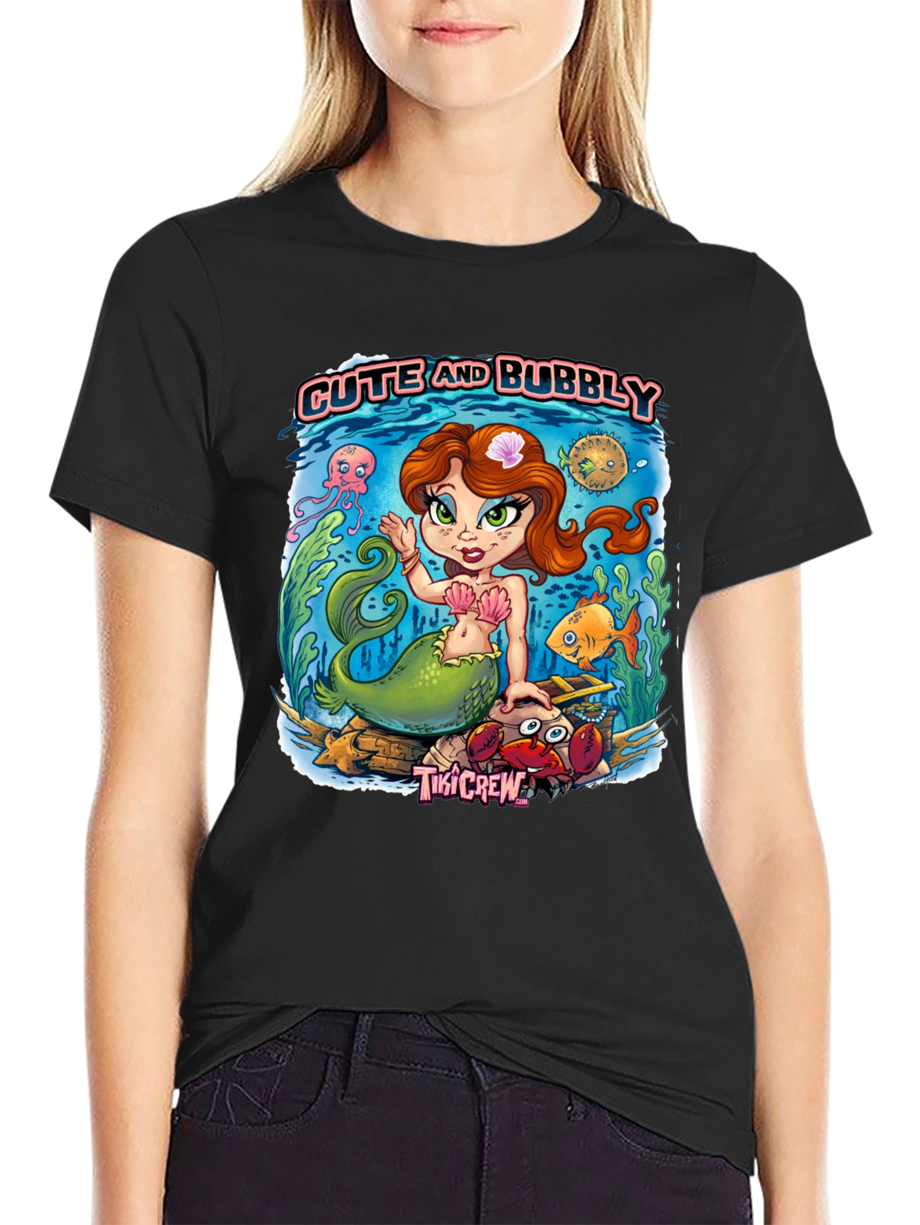 Cute and Bubbly Mermaid Graphic Tee - 2