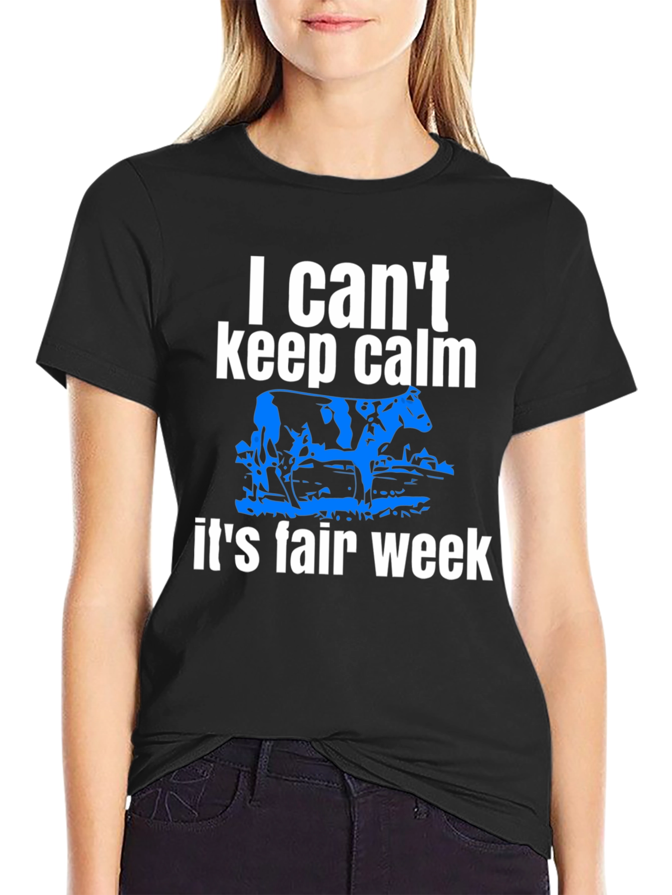 Black I Can't Keep Calm It's Fair Week T-Shirt view 2