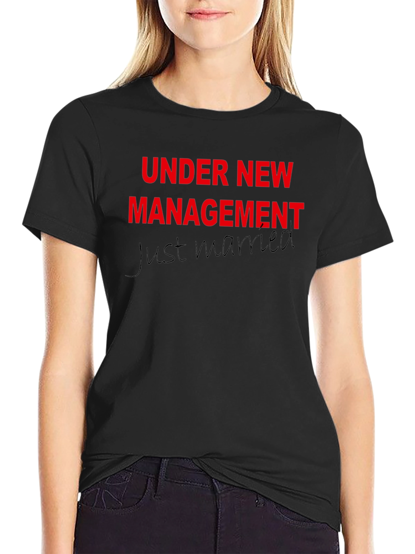 Black Under New Management T-Shirt view 2