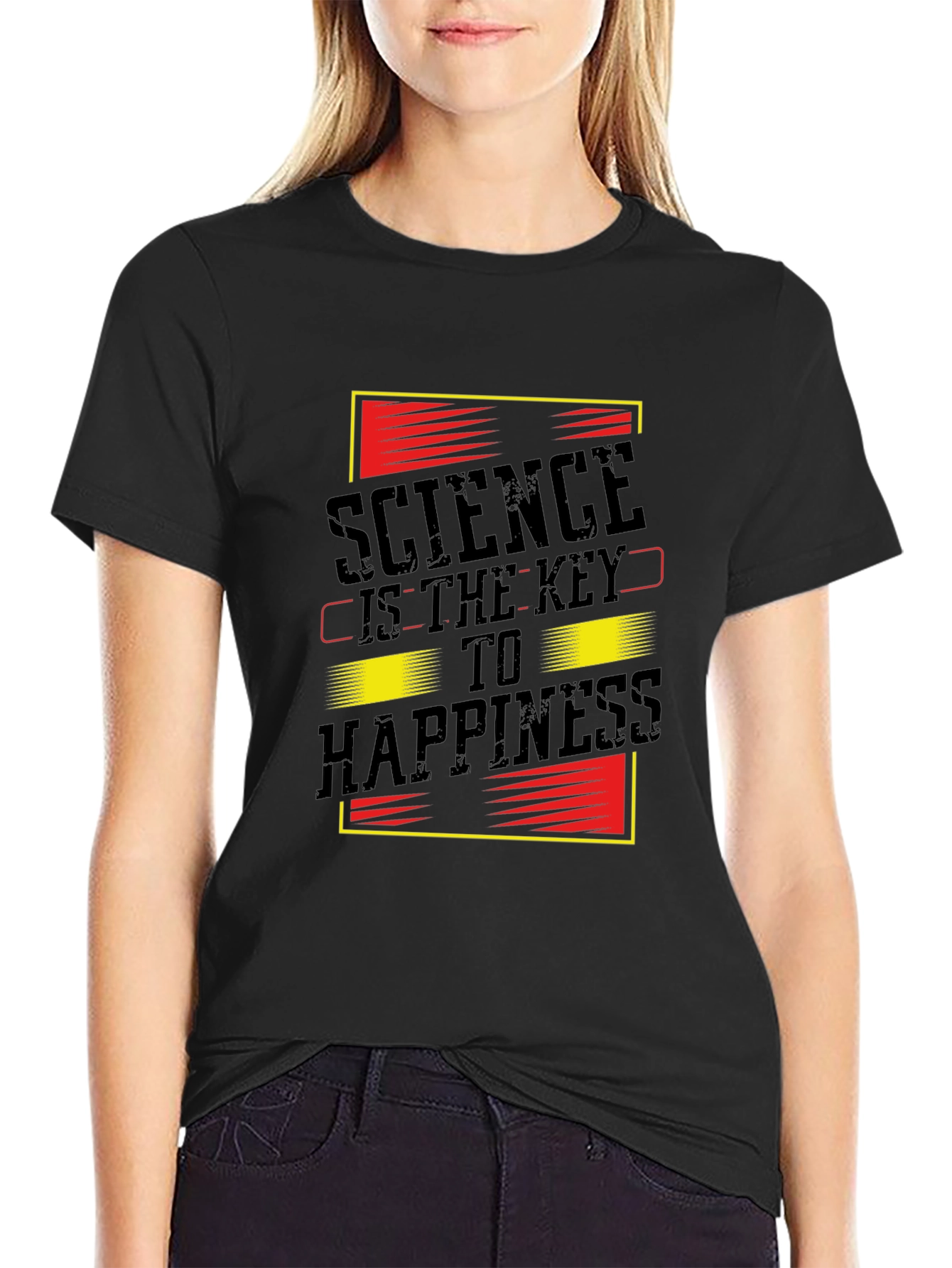 Black Science is the Key T-Shirt - Smart Casual Style view 2