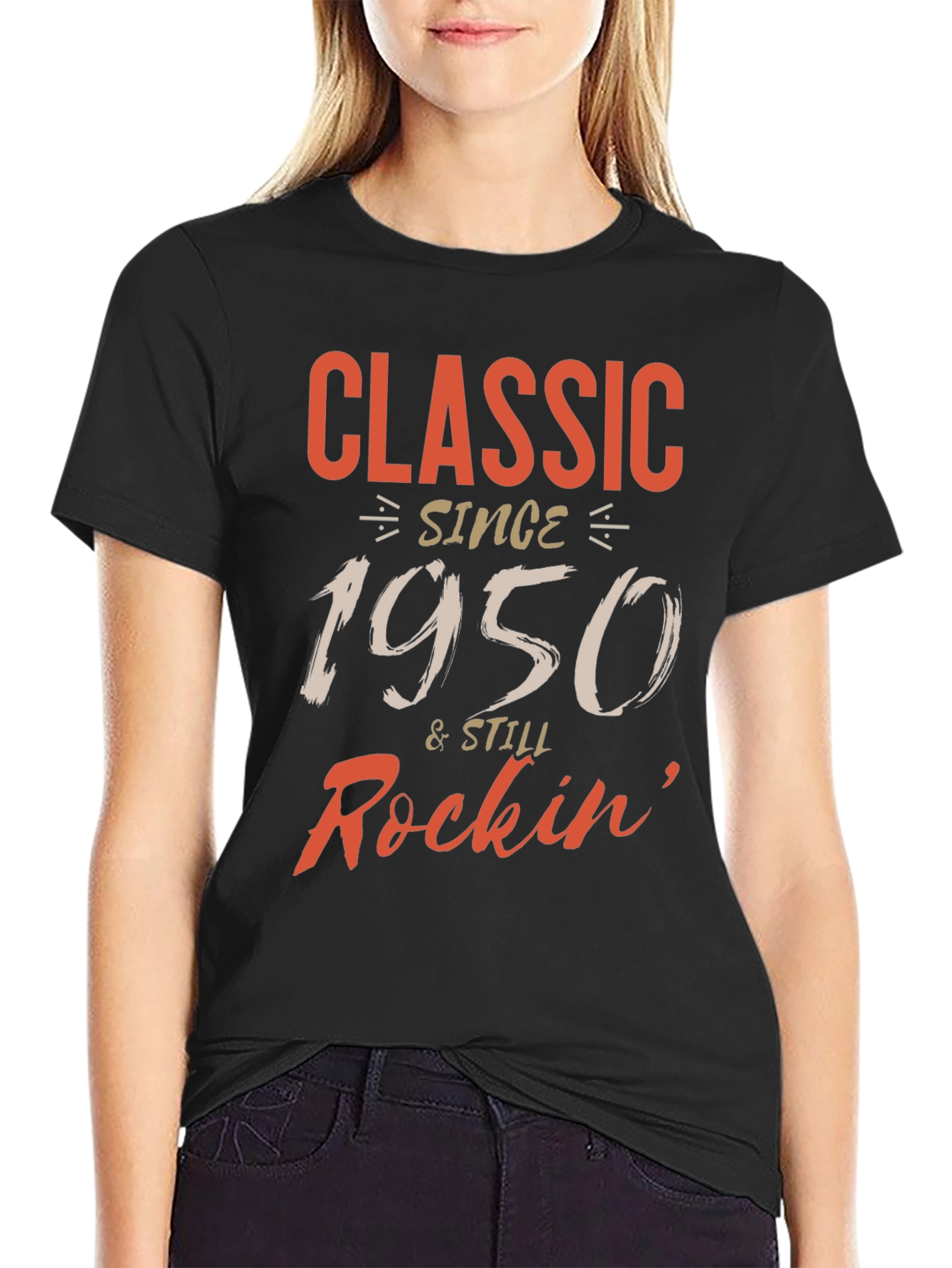 Black Classic Since 1950 Men's Graphic Tee view 2