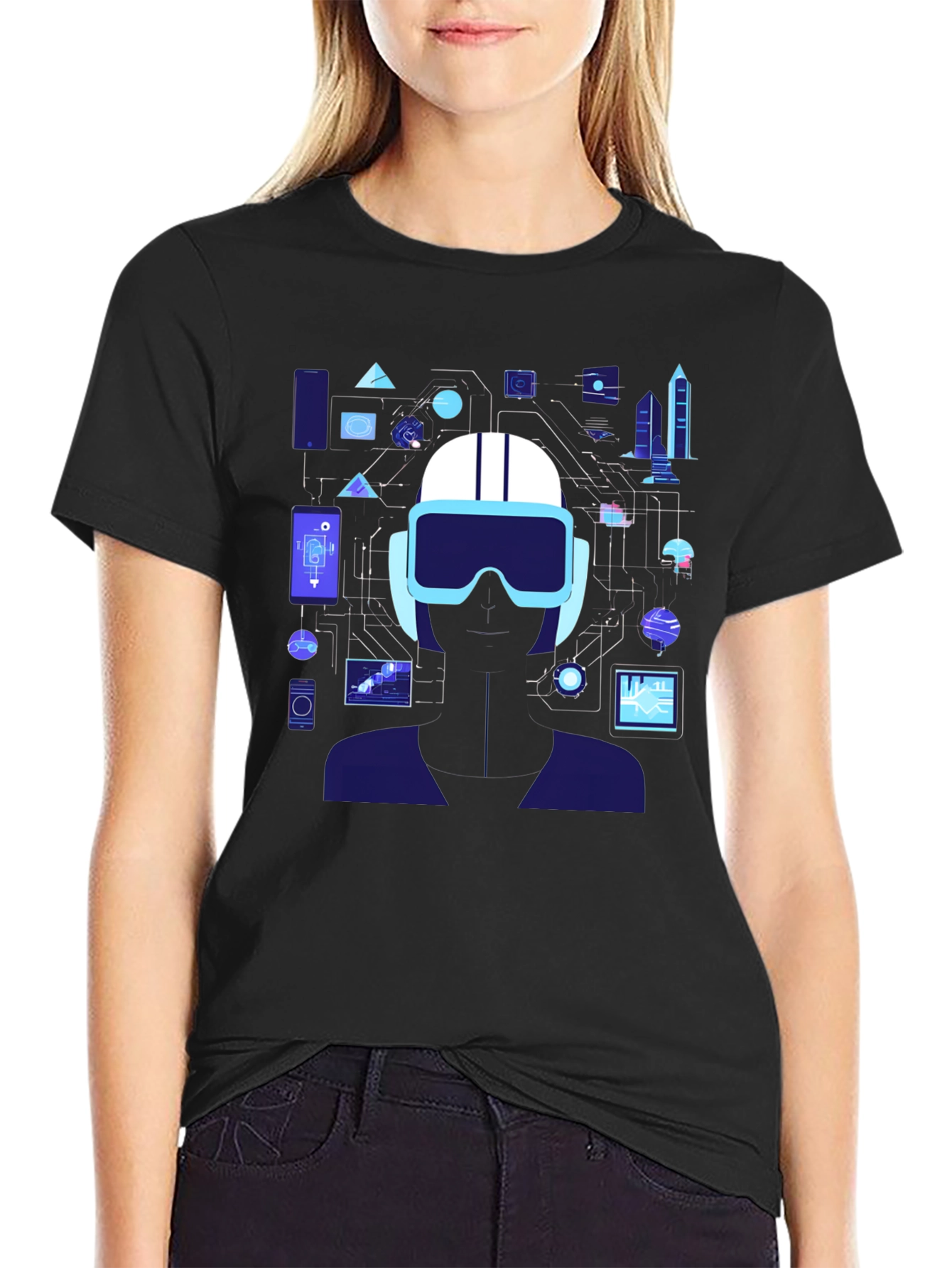 Black Tech Vision T-Shirt: Future is Now view 2