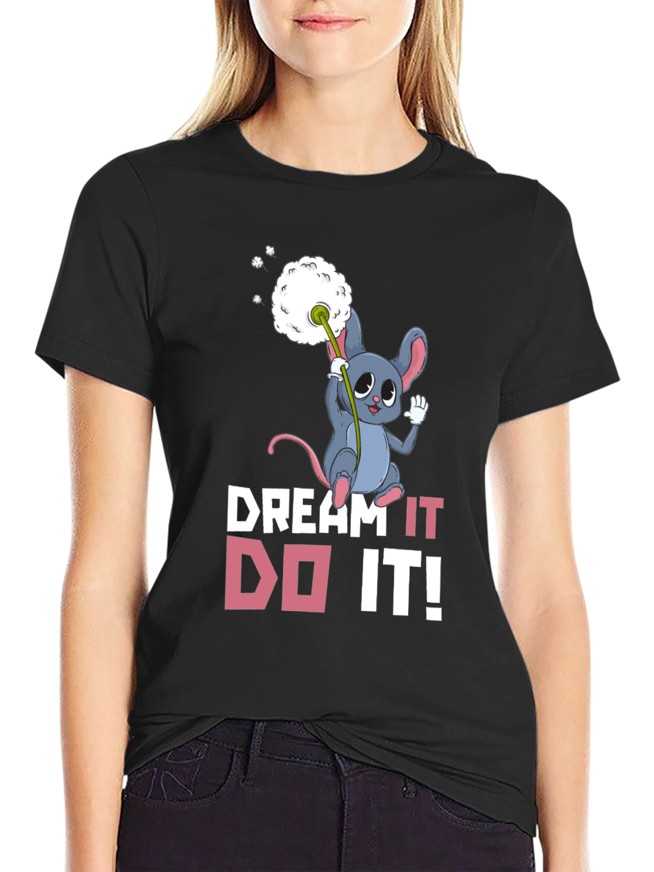 Black Dream It, Do It! Graphic Tee view 2