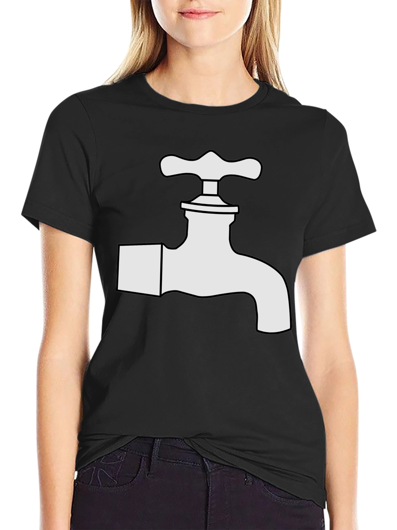 Black Tap Graphic Black T-Shirt view 2