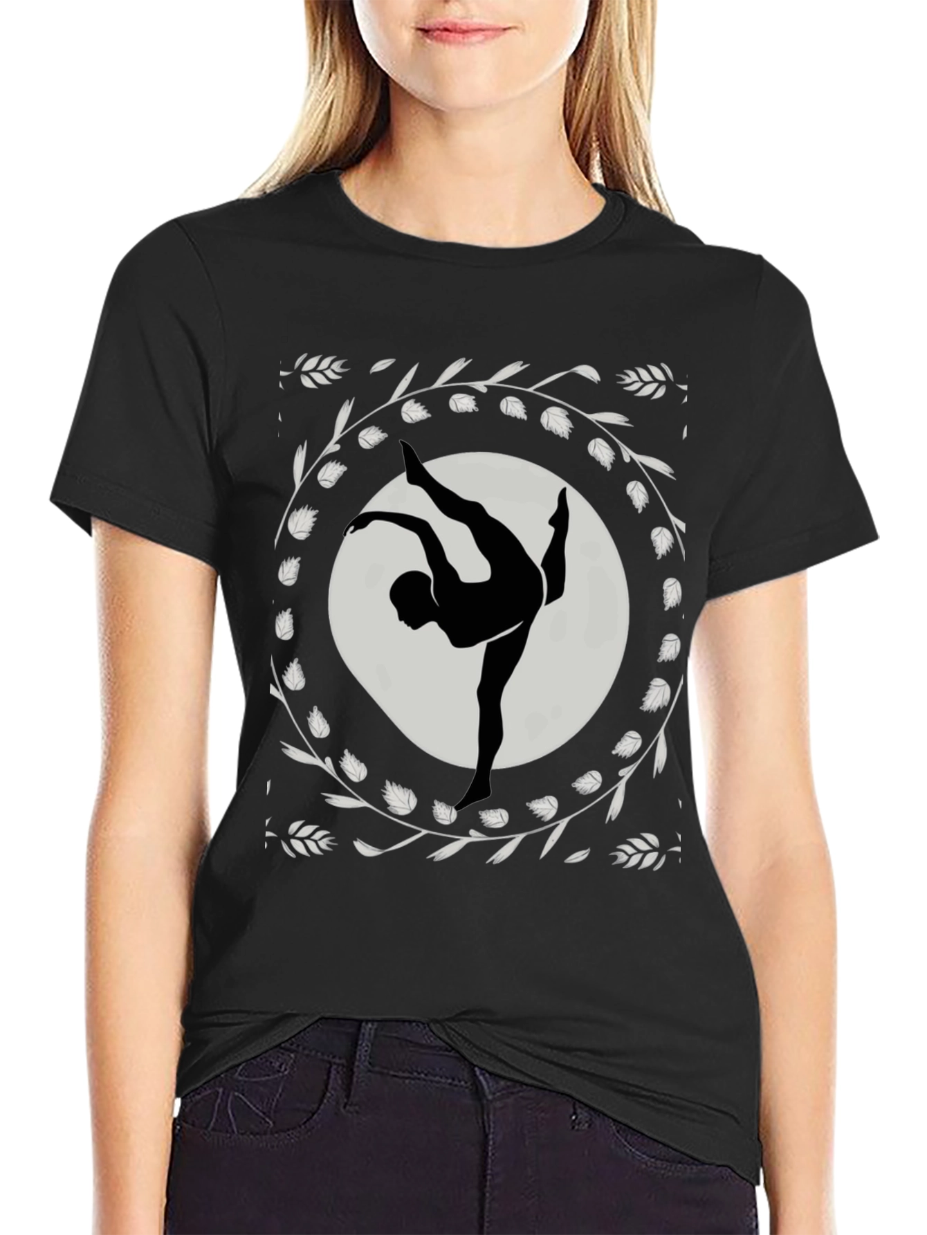 Black Dance Silhouette T-Shirt view 2