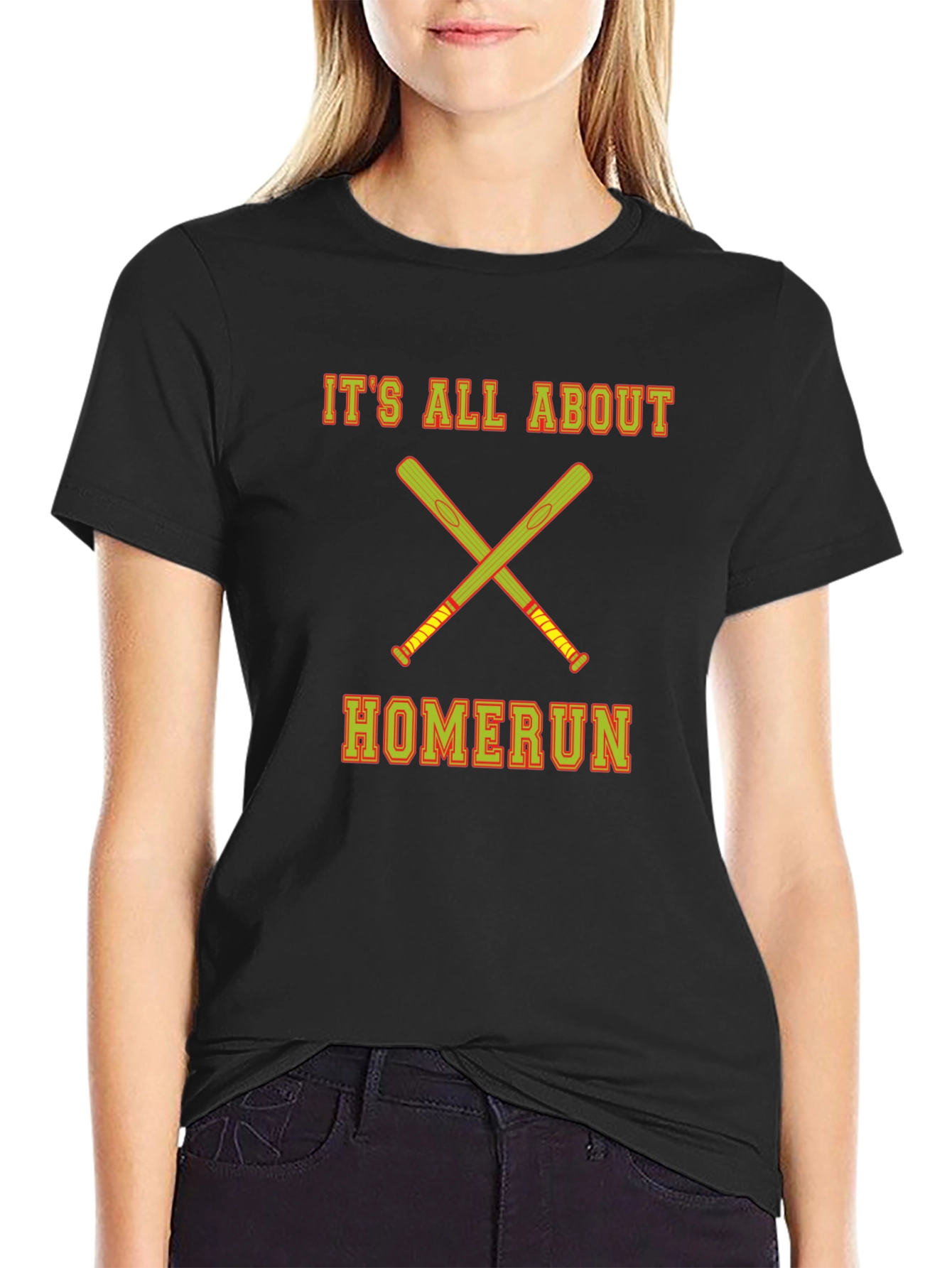 Black It's All About Homerun T-Shirt view 2