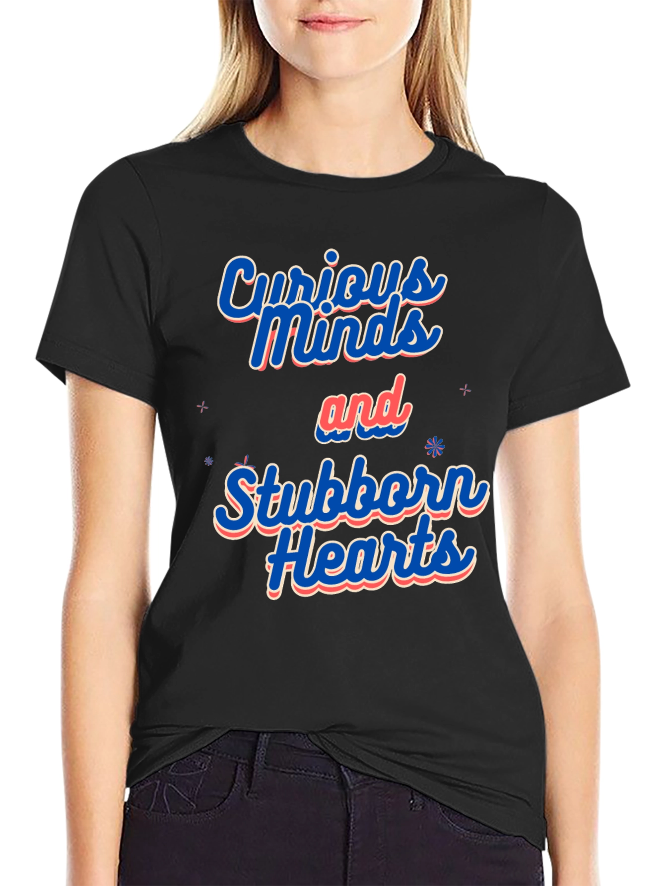 Curious Minds Stubborn Hearts Graphic Tee - 2