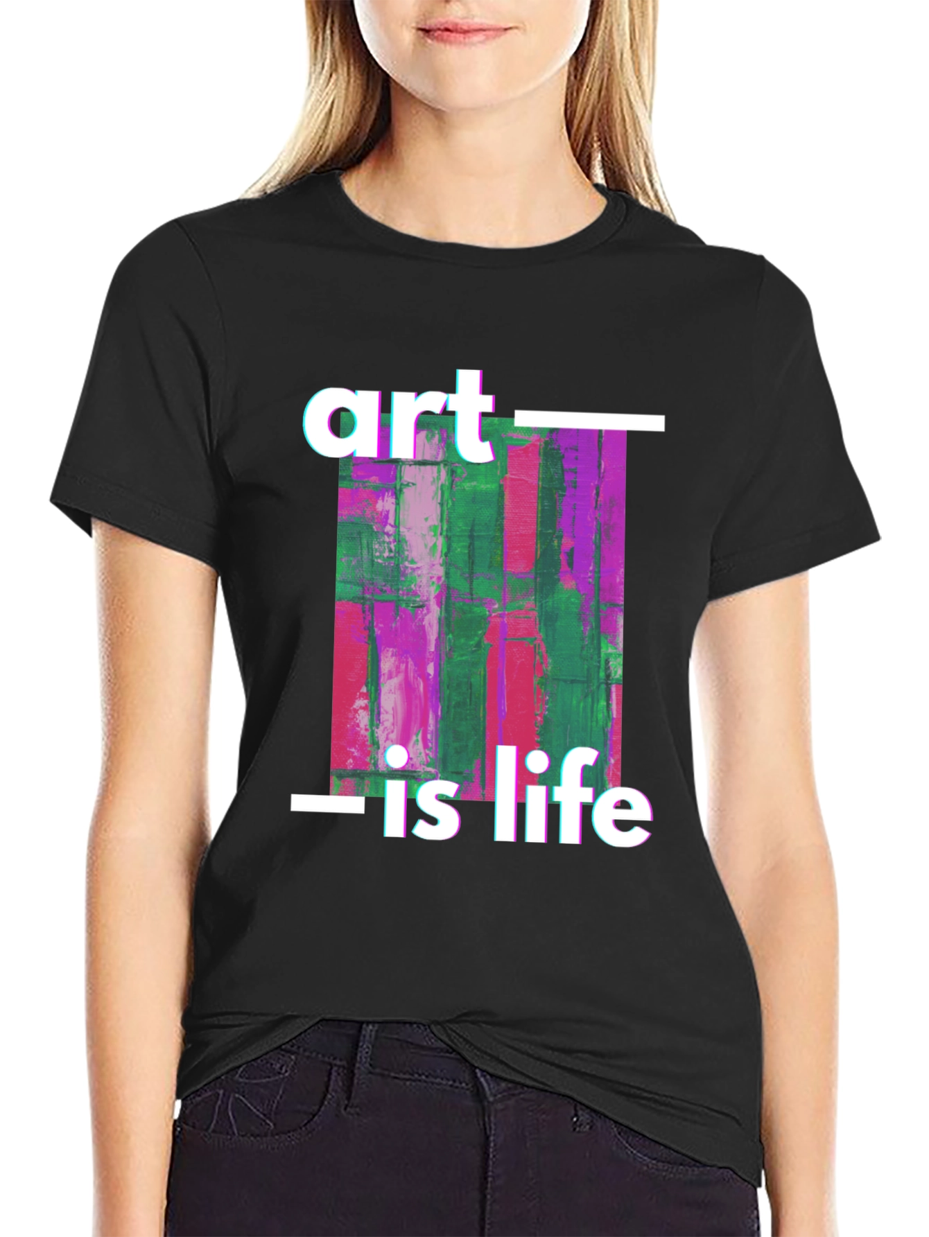 Art is Life Graphic Tee - Black Unisex T-Shirt - 2