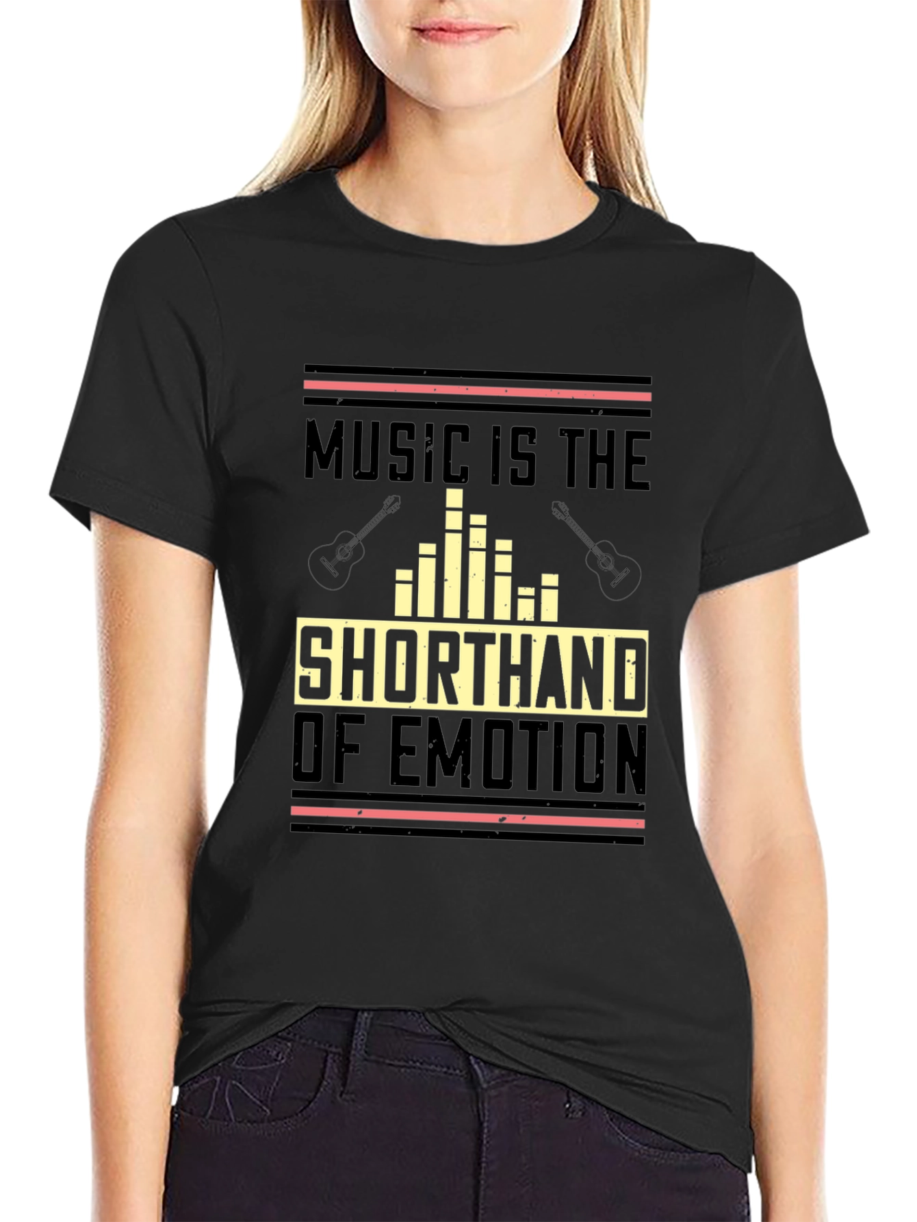 Black Music is the Shorthand of Emotion T-Shirt view 2