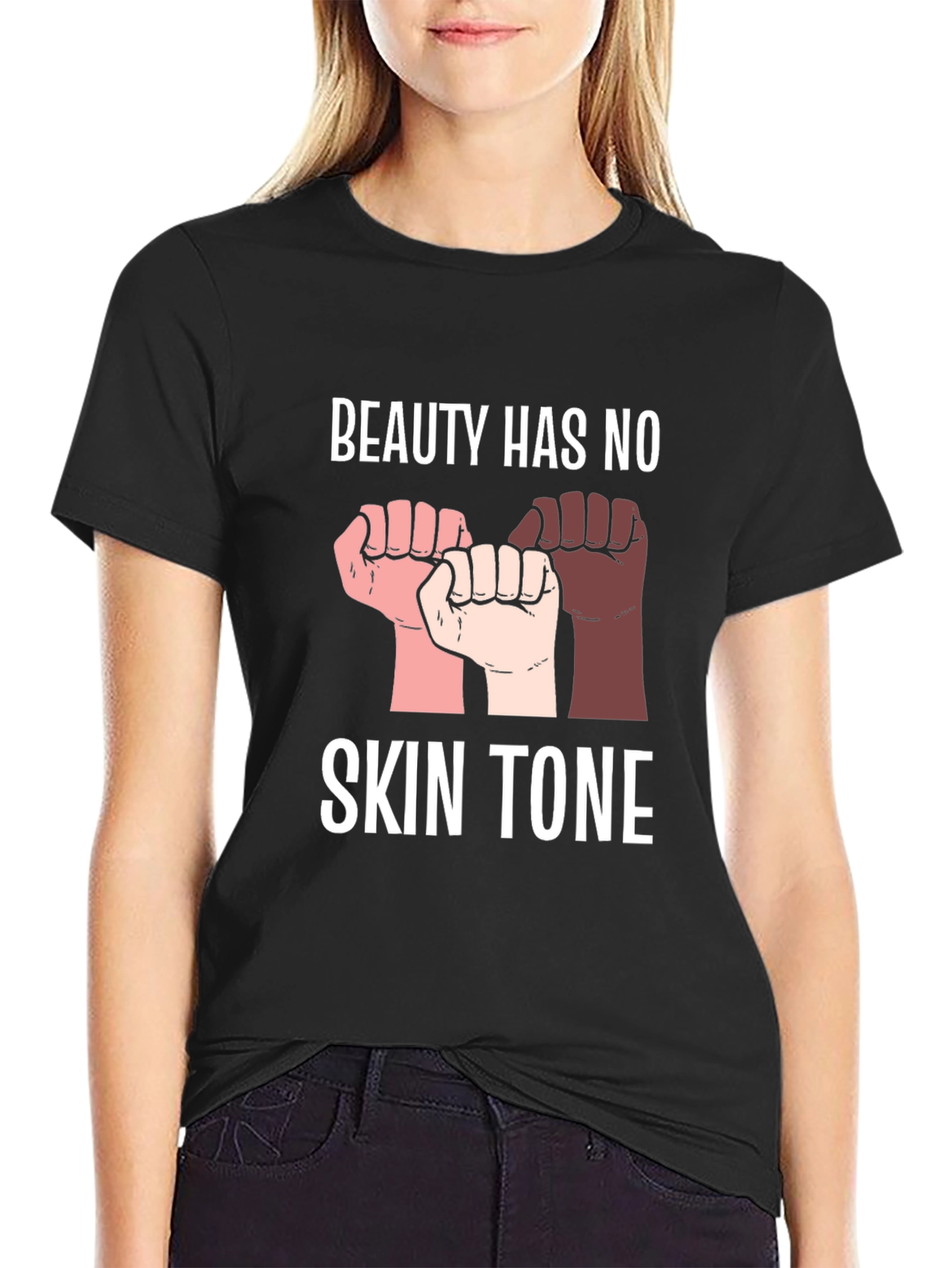 Black Beauty Has No Skin Tone Graphic Tee view 2