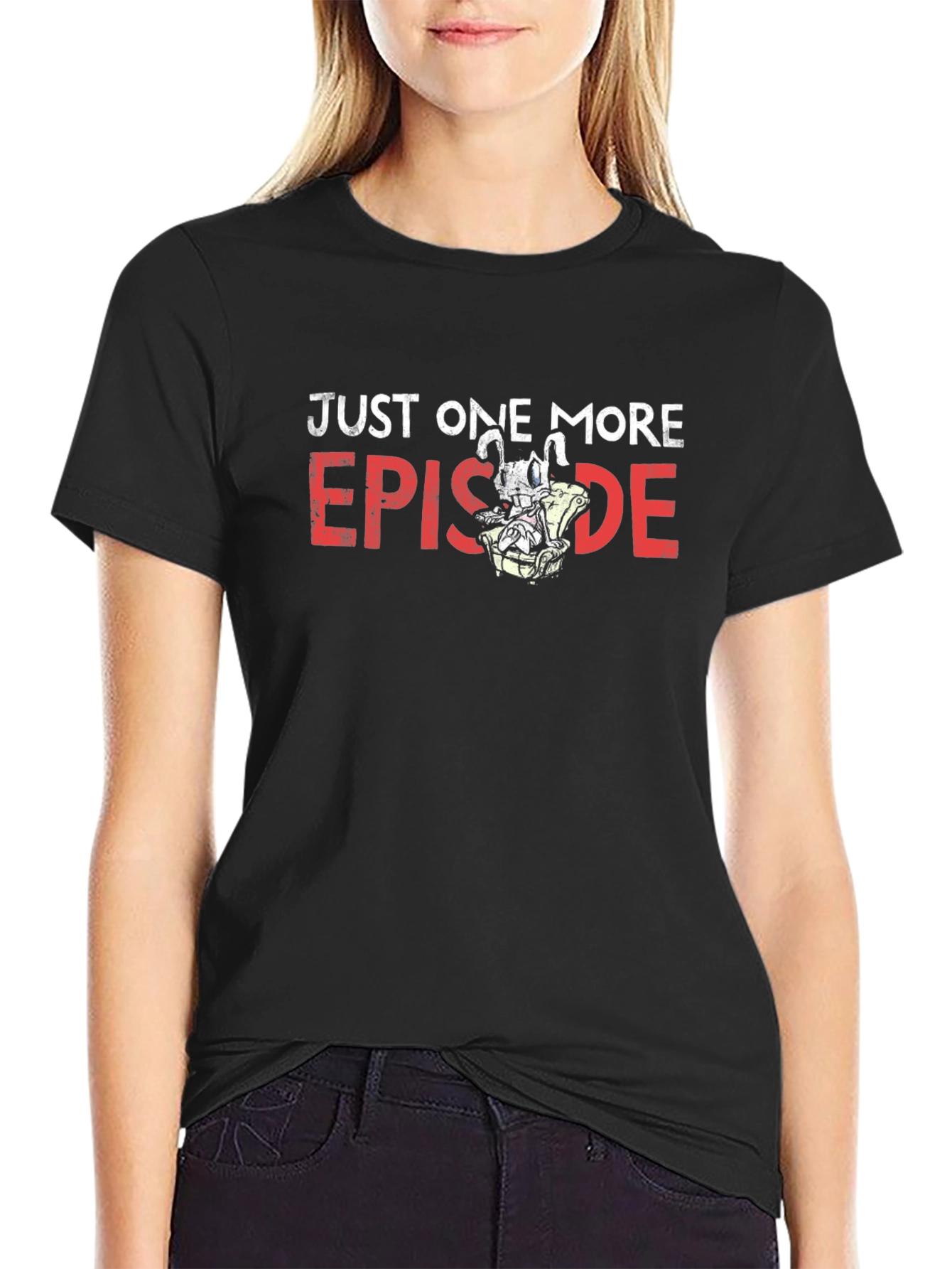Just One More Episode Graphic Tee - Black - 2