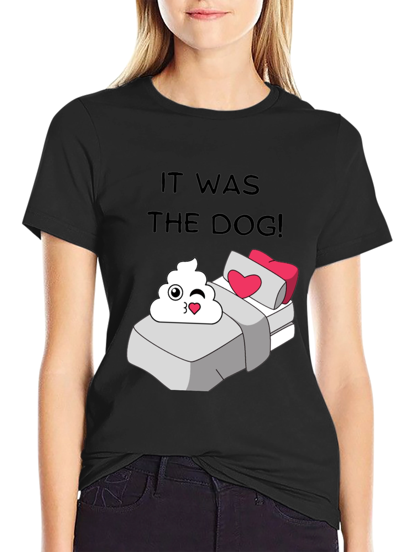 Black It Was The Dog T-Shirt view 2