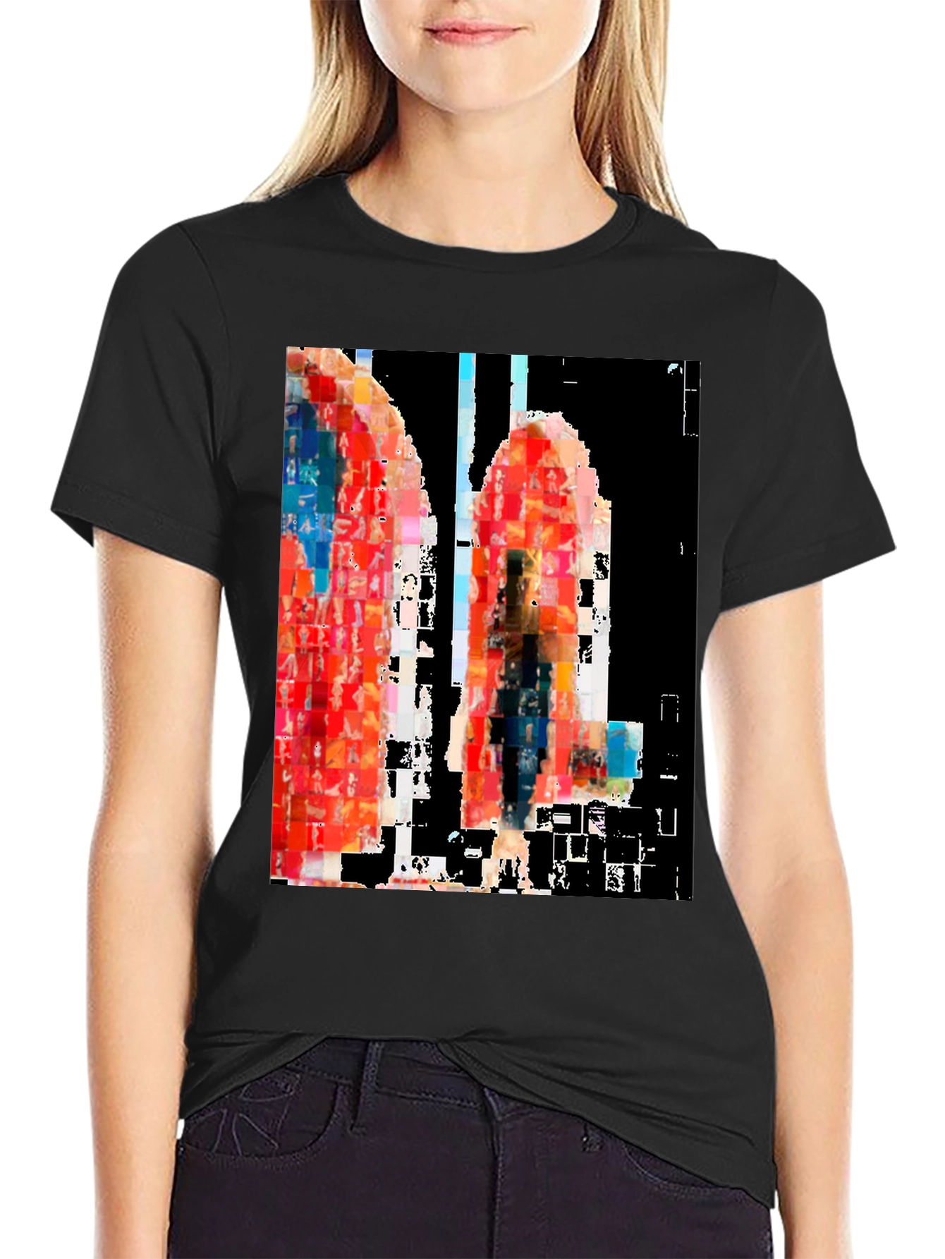 Abstract Art Black T-Shirt - 2