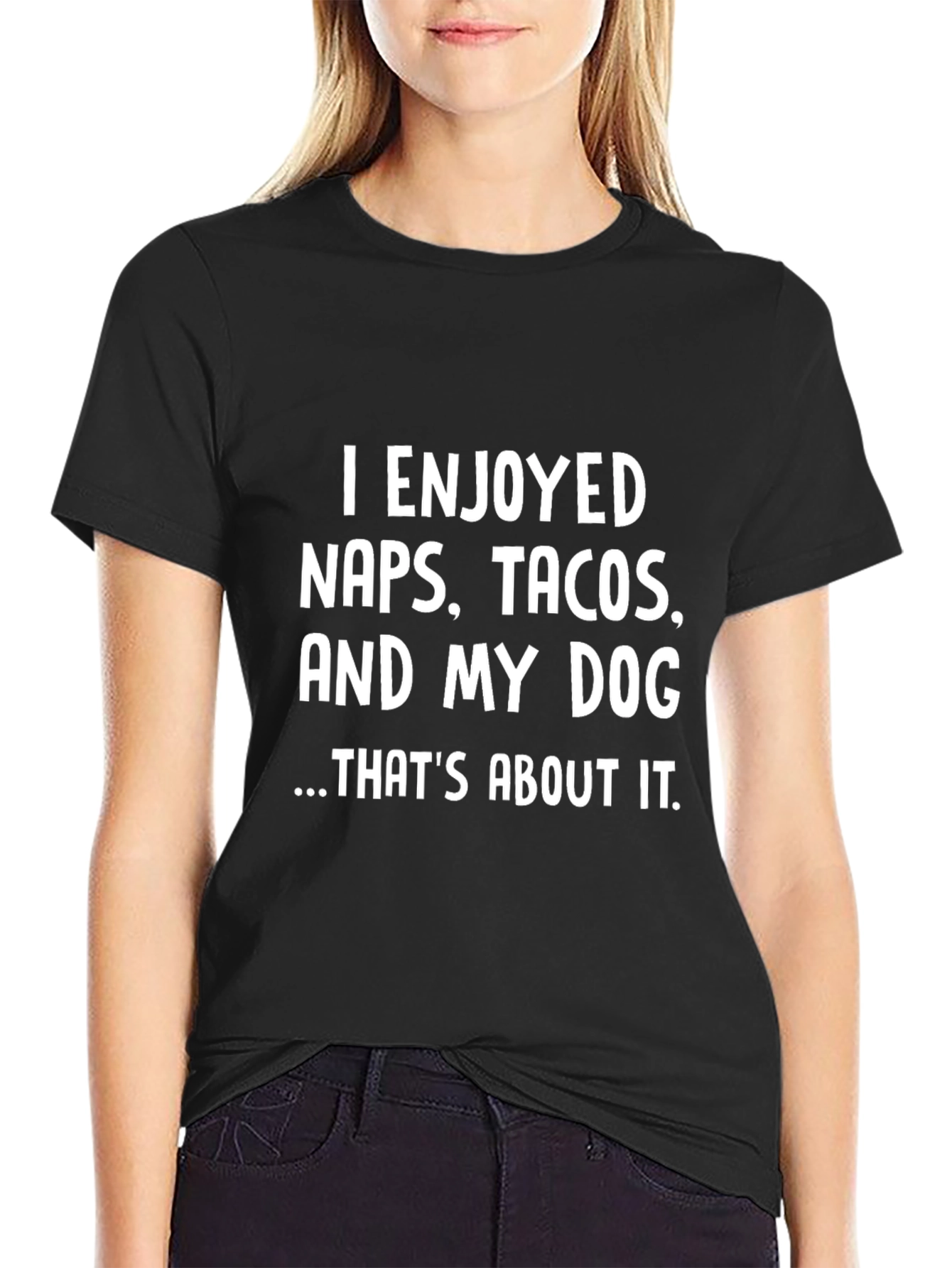 Black Naps, Tacos, and My Dog T-Shirt view 2