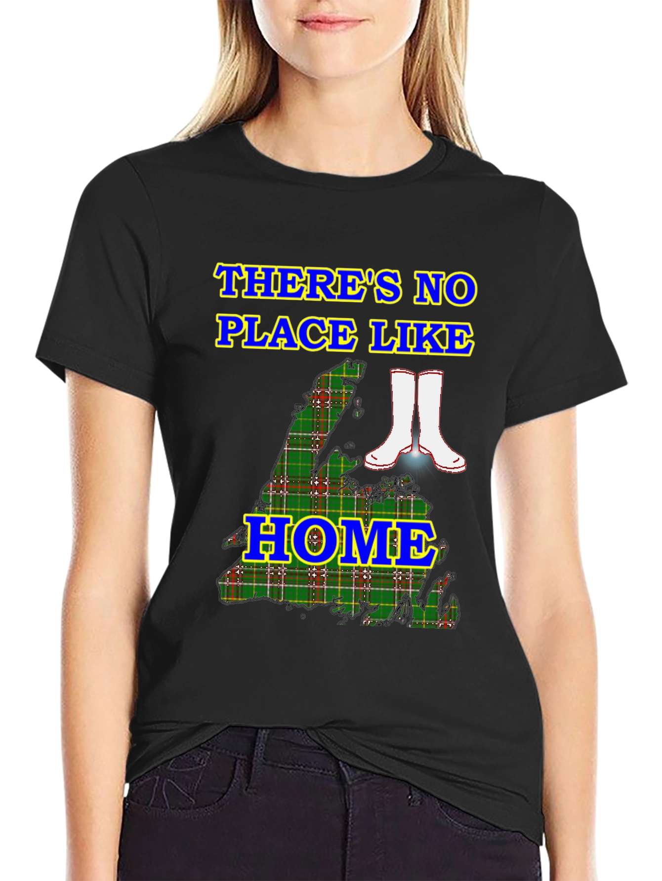 Black There's No Place Like Home T-Shirt view 2