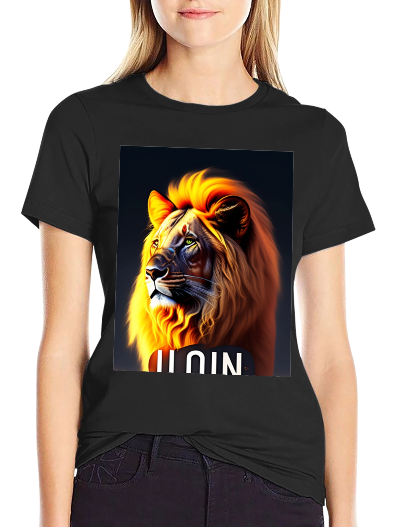 Black Lion Graphic Tee - Fierce Style view 2