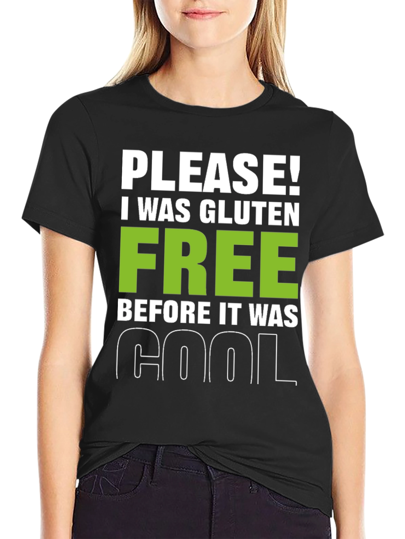 Black Gluten Free Before It Was Cool T-Shirt view 2