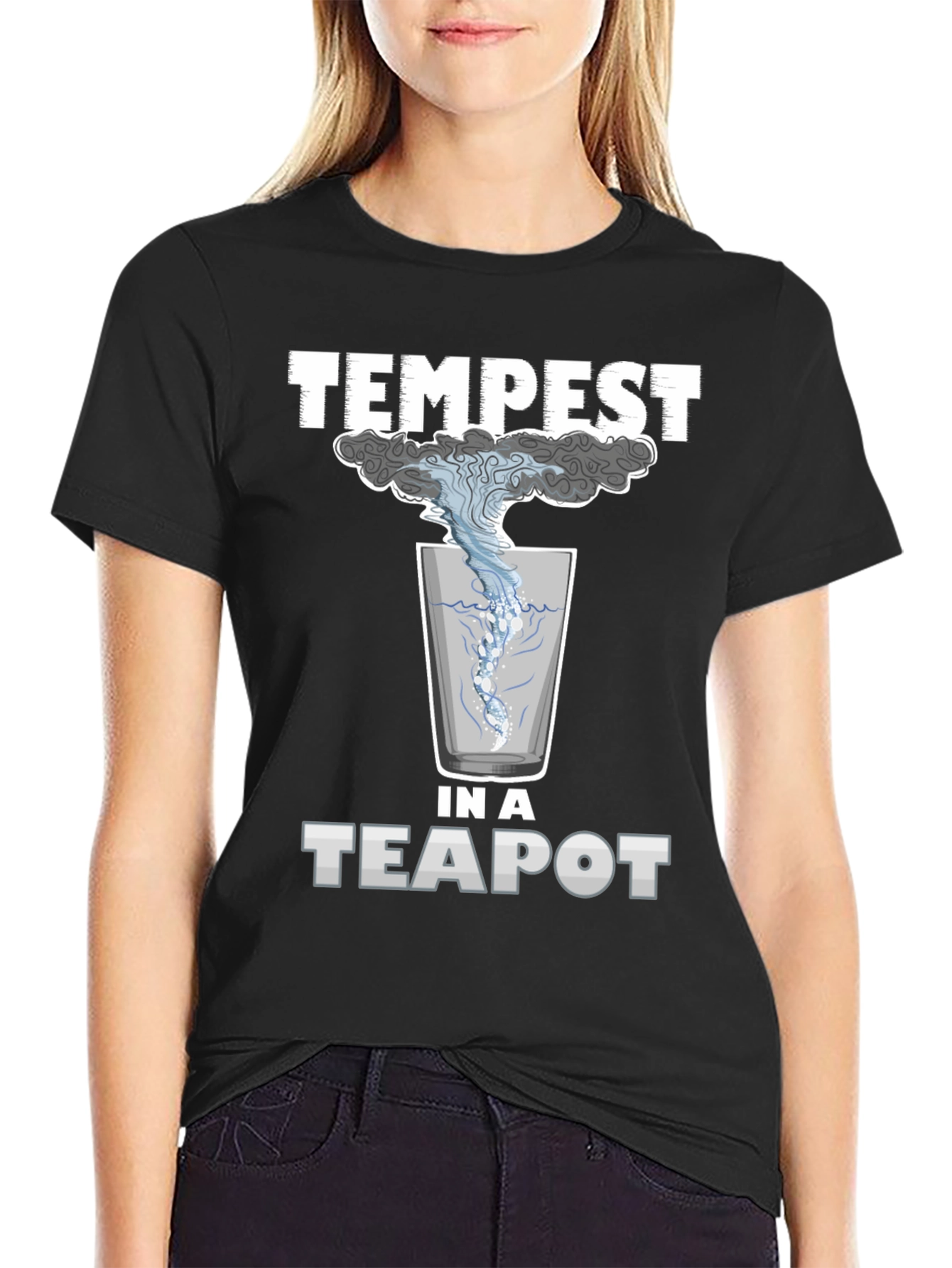 Black Tempest in a Teapot Graphic T-Shirt view 2