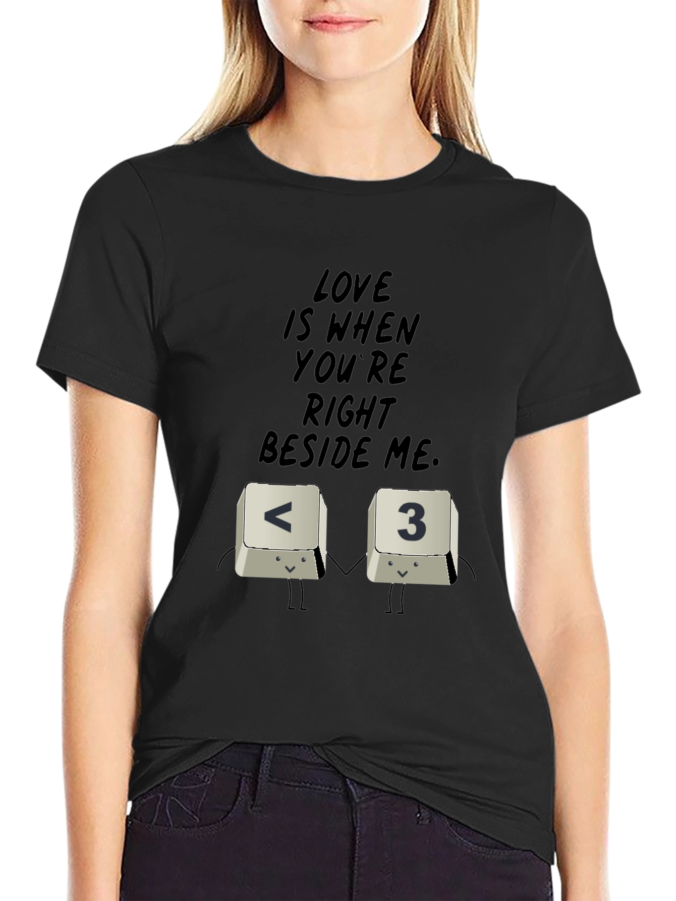 Black Love is Right Beside Me T-Shirt view 2