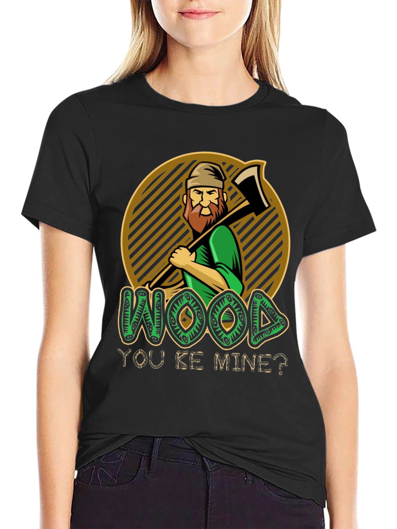 Black Wood You Be Mine? Graphic T-Shirt view 2