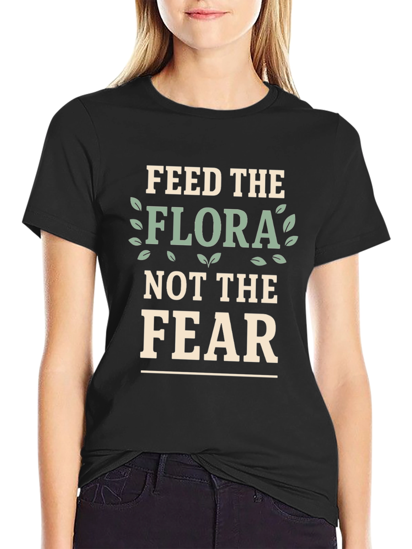 Black Feed The Flora T-Shirt - Gardening Tee view 2