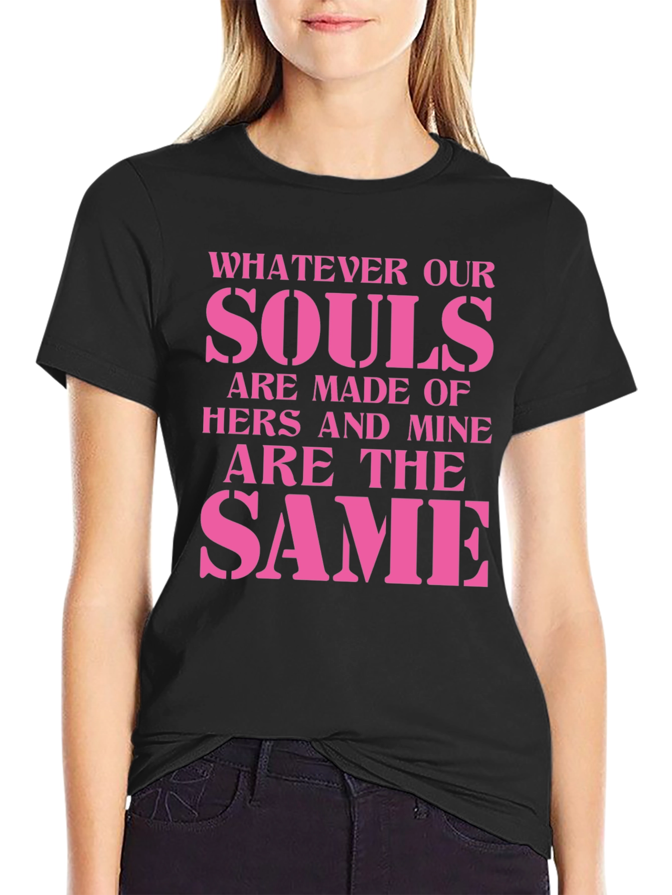 Black Souls Made of Hers and Mine T-Shirt view 2