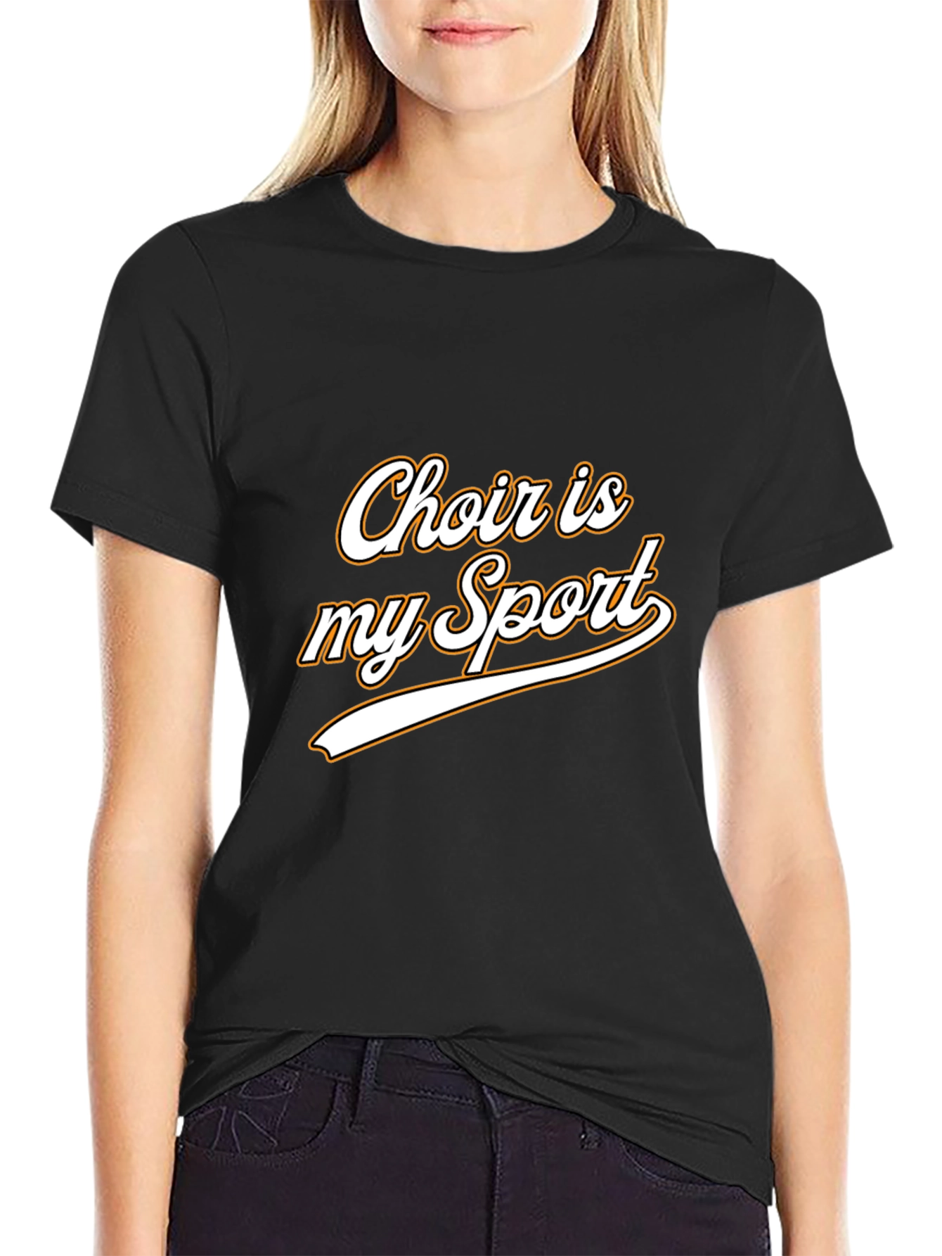 Black Choir is My Sport Graphic Tee - Black view 2