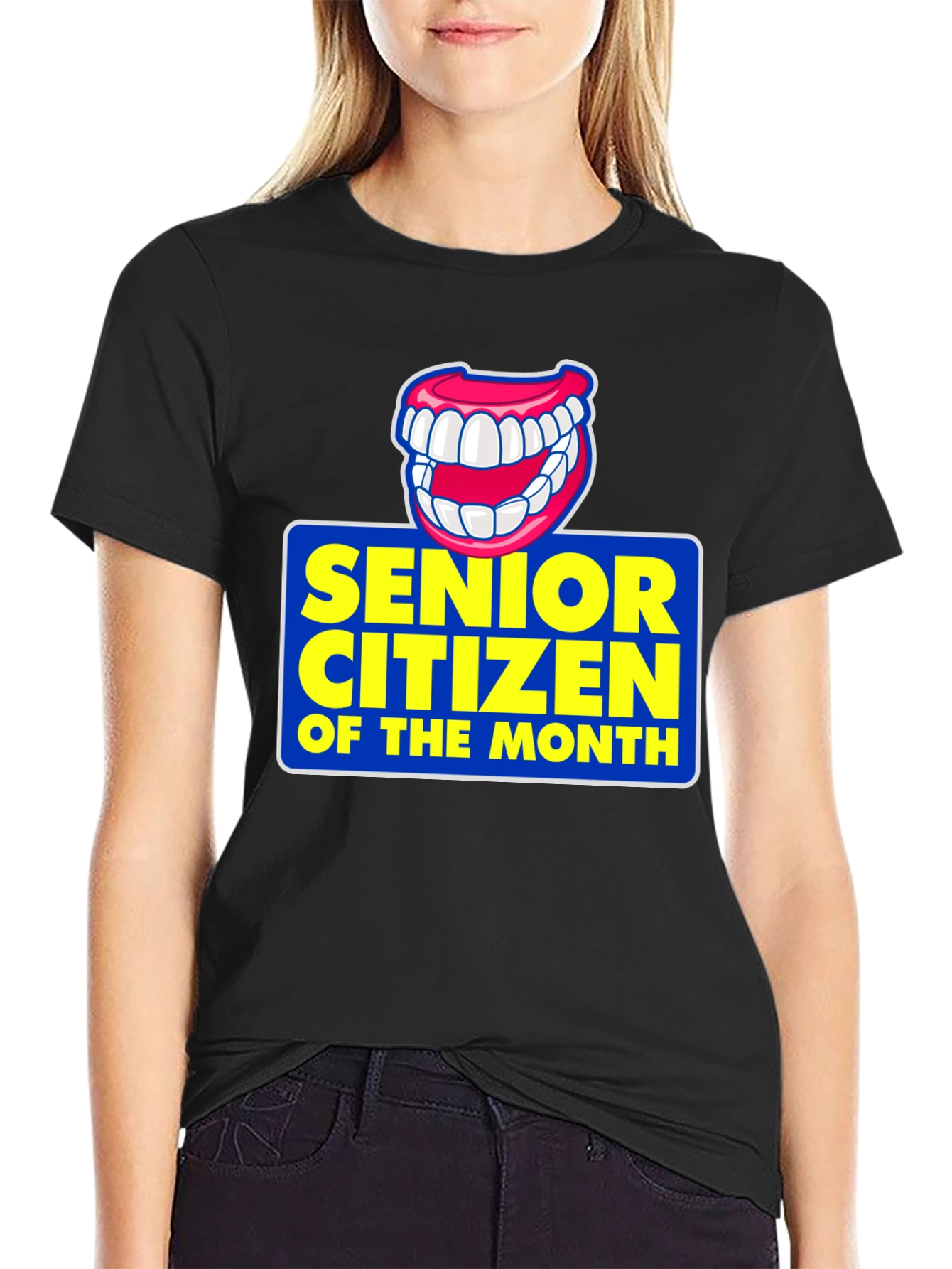 Black Senior Citizen of the Month Novelty Graphic T-Shirt view 2