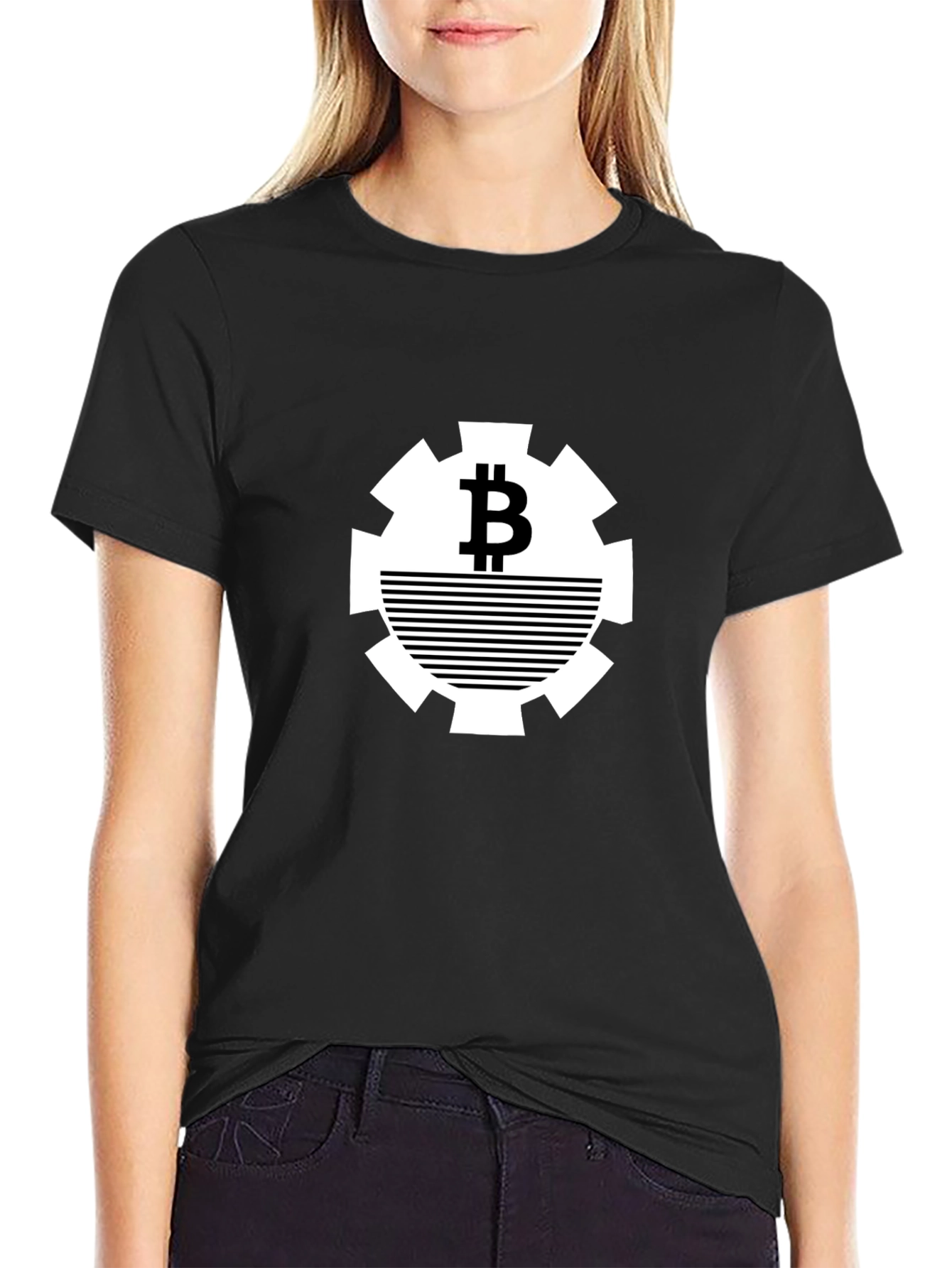 Black Bitcoin Gear T-Shirt - Crypto Tee view 2