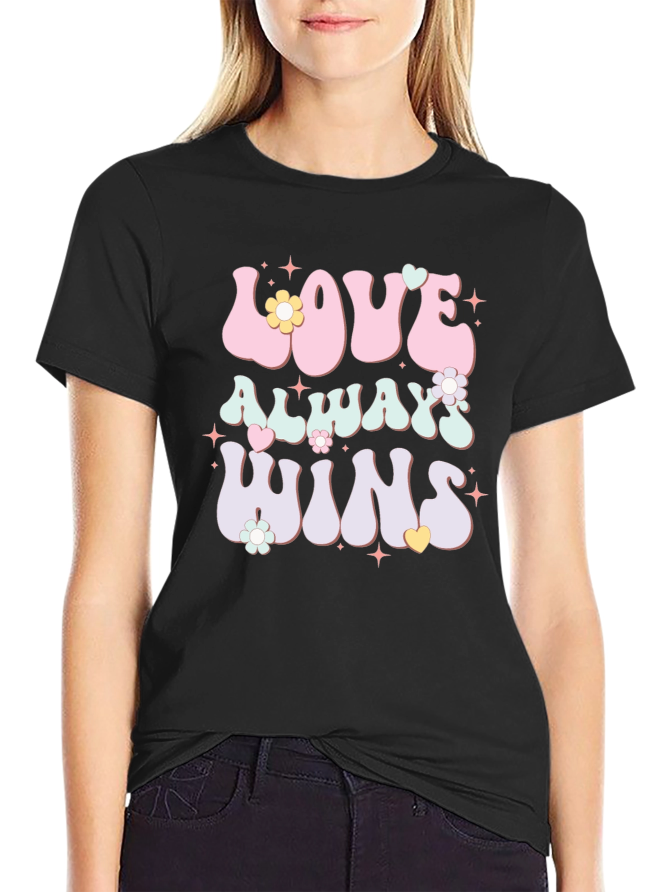 Black Love Always Wins Graphic Tee view 2