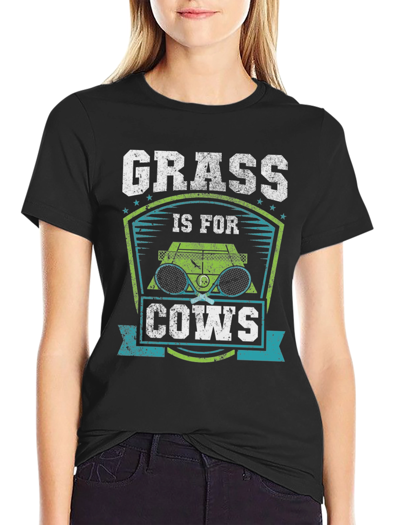 Black Grass Is For Cows Graphic Tee view 2