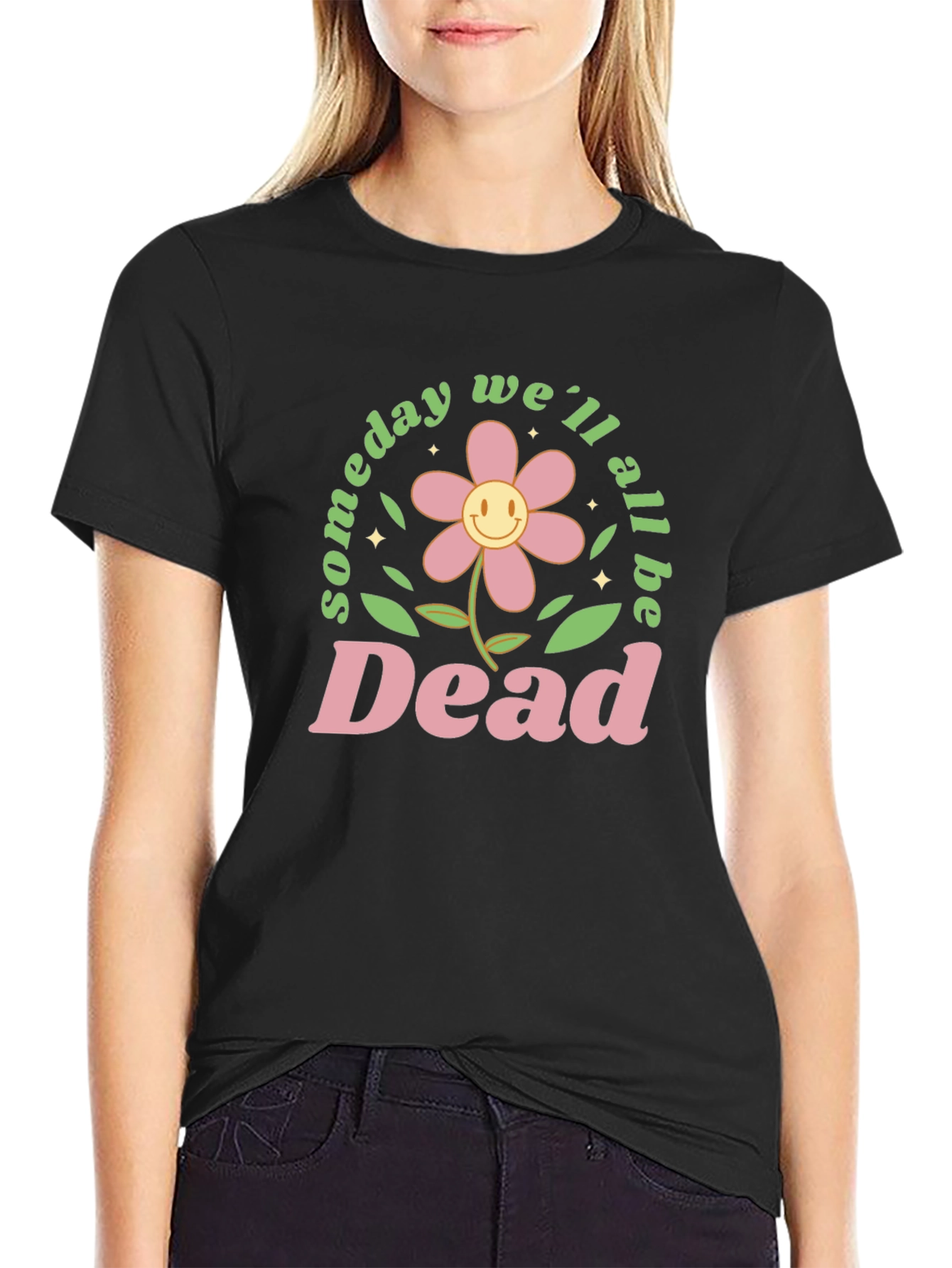 Black Someday We'll All Be Dead Graphic Tee - Black view 2