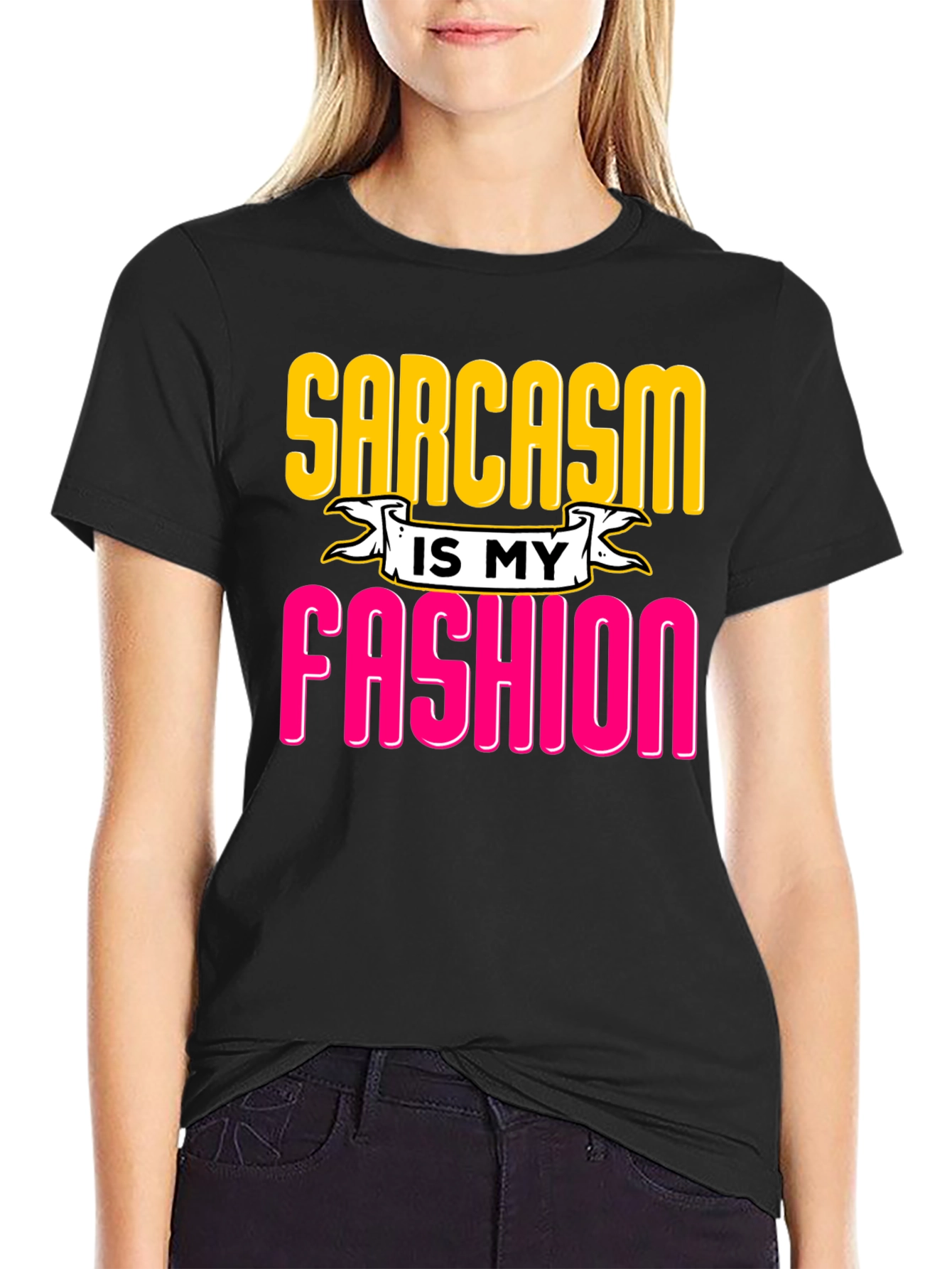 Black Sarcasm is My Fashion Graphic Tee view 2