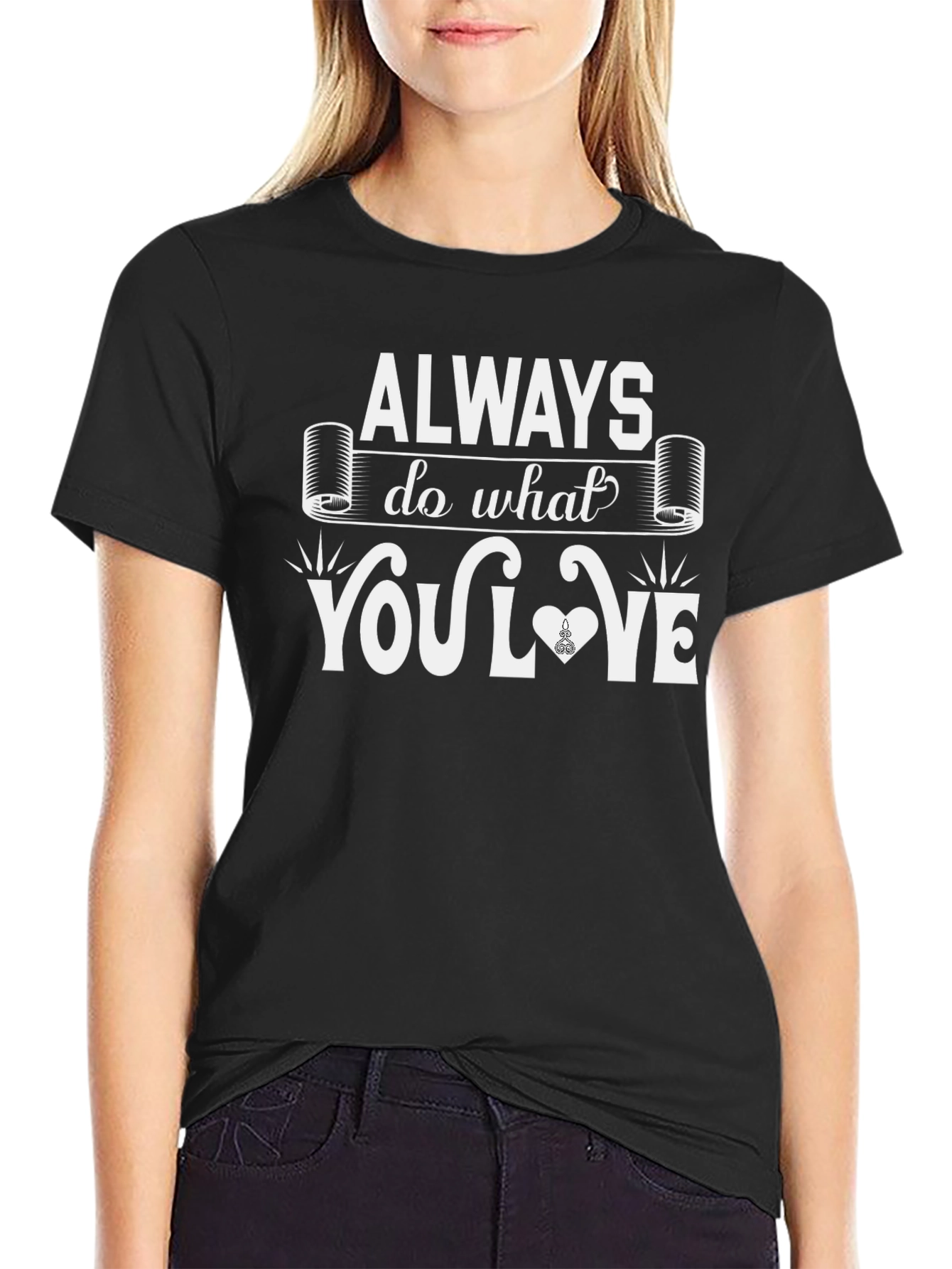 Black Always Do What You Love Graphic Tee view 2