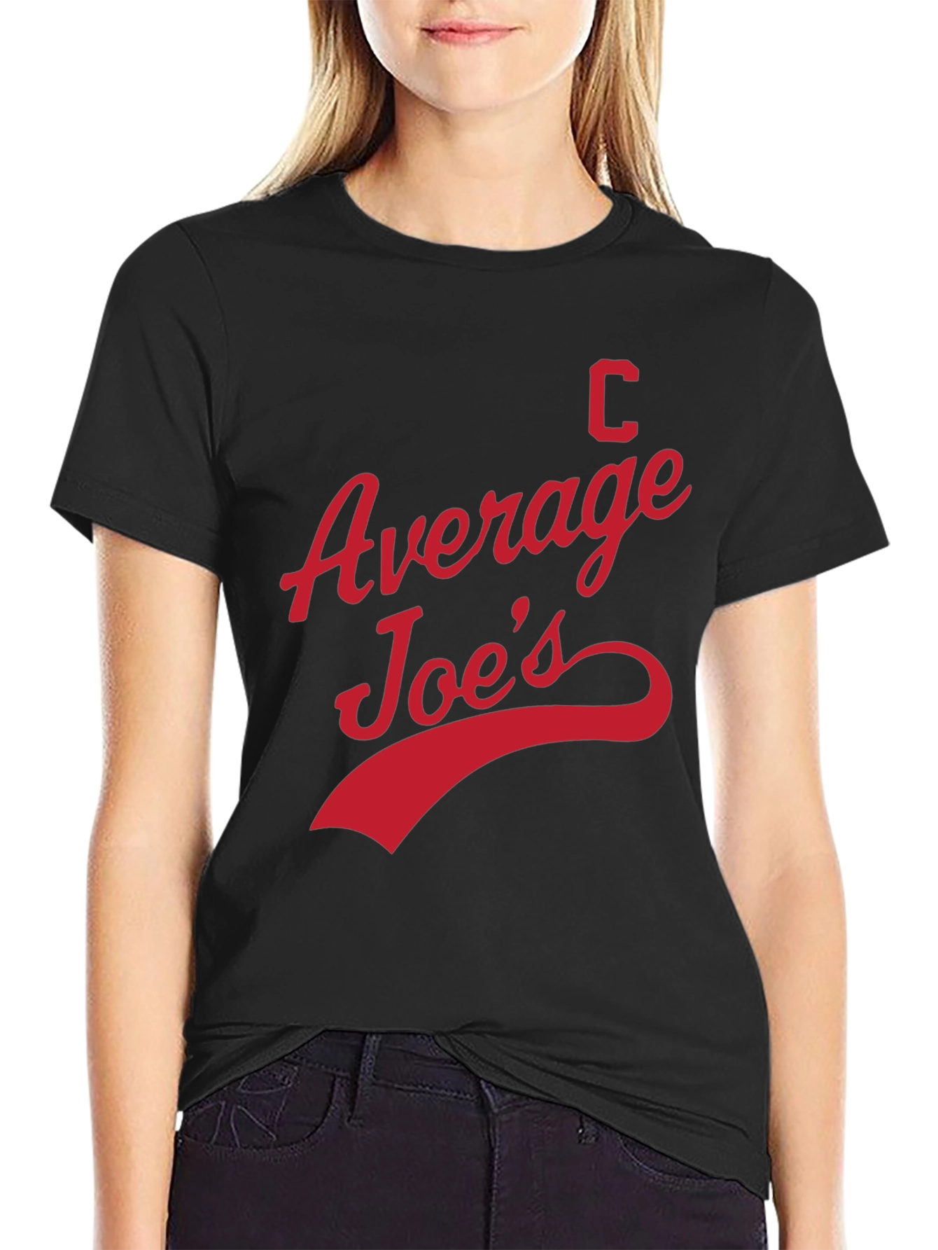 Black Average Joe's T-Shirt - Dodgeball Inspired view 2