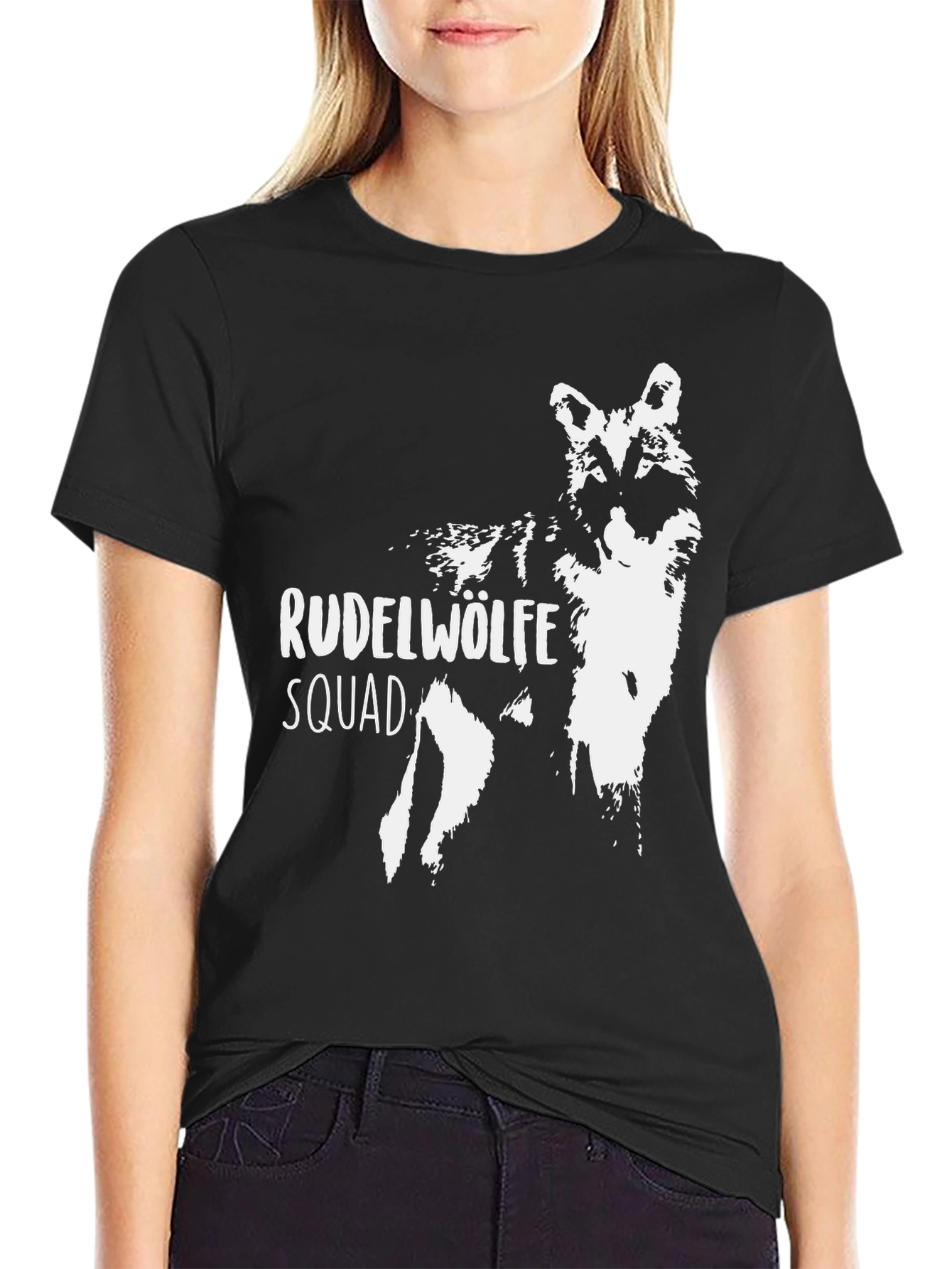 Black Rudelwölfe Squad Black T-Shirt view 2