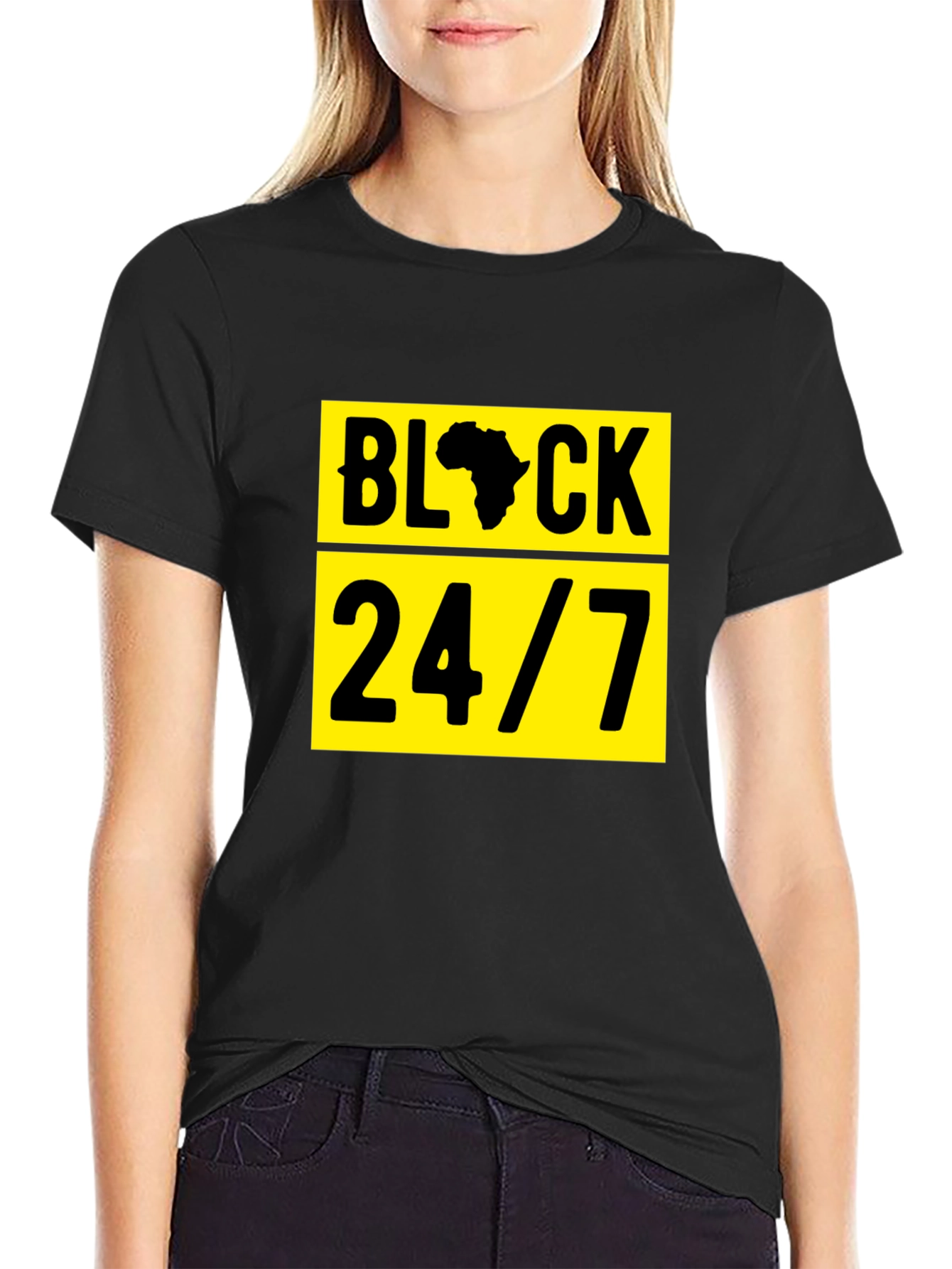 Black Black 24/7 Graphic T-Shirt view 2