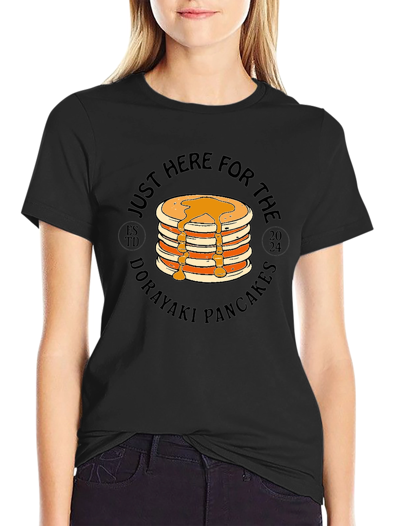 Just Here For The Dorayaki Pancakes T-Shirt - 2